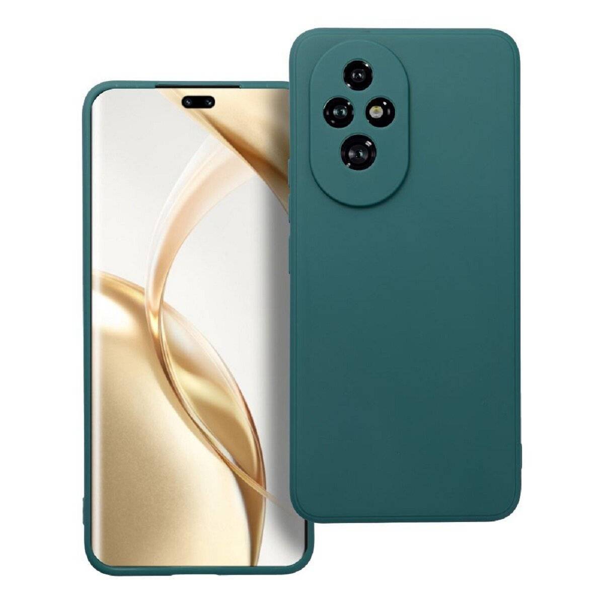 Matte Handyhülle – Ultra Slim & Stoßfest kompatibel mit Honor 200 Dunkelgrün