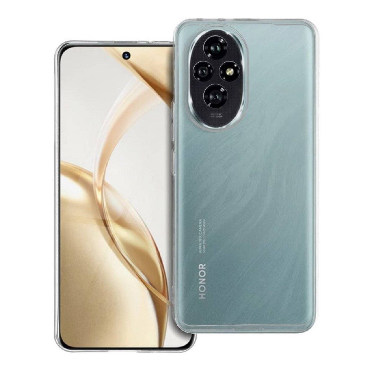 Silikon Handyhülle Bumper Softcase kompatibel mit Honor 200 Smart transparent