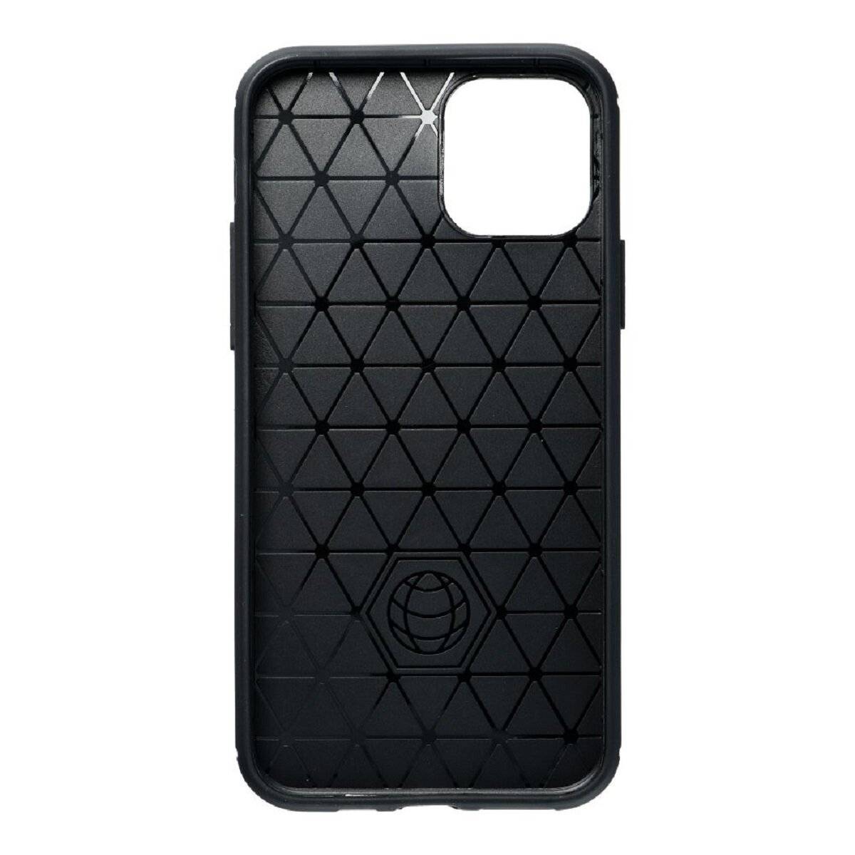 Carbon Case Flexible Cover Bumper Handyhülle kompatibel mit Honor 200 smart schwarz