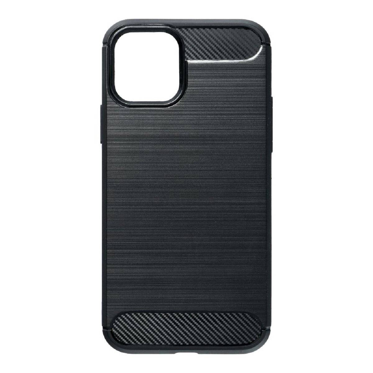 Carbon Case Flexible Cover Bumper Handyhülle kompatibel mit Honor 200 smart schwarz