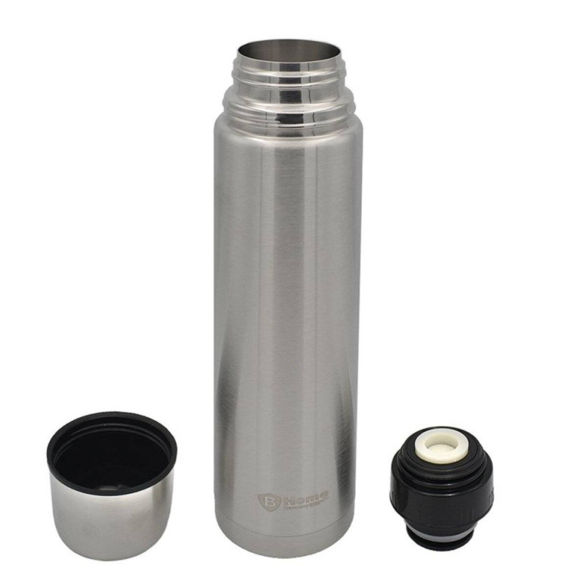 Thermoflasche 1000?ml aus Edelstahl - Doppelwandig & luftdicht mit Trinkbecher