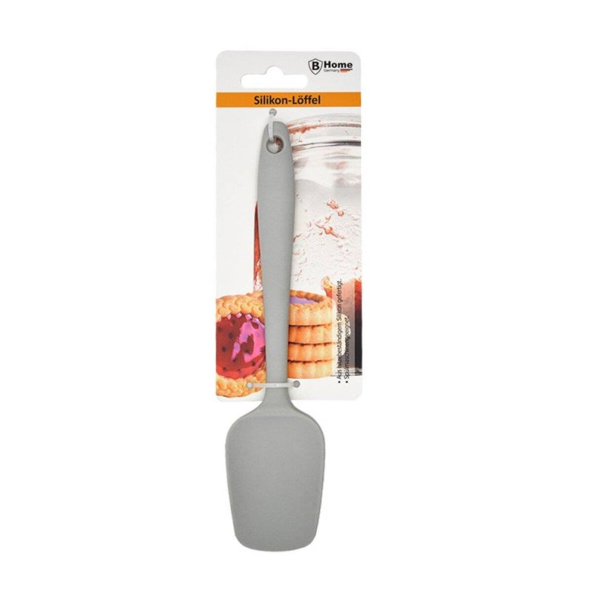 Teigschaber aus Silikon, für Backen, Rühren & Ausschaben - 20 cm mit Aufhängeöse