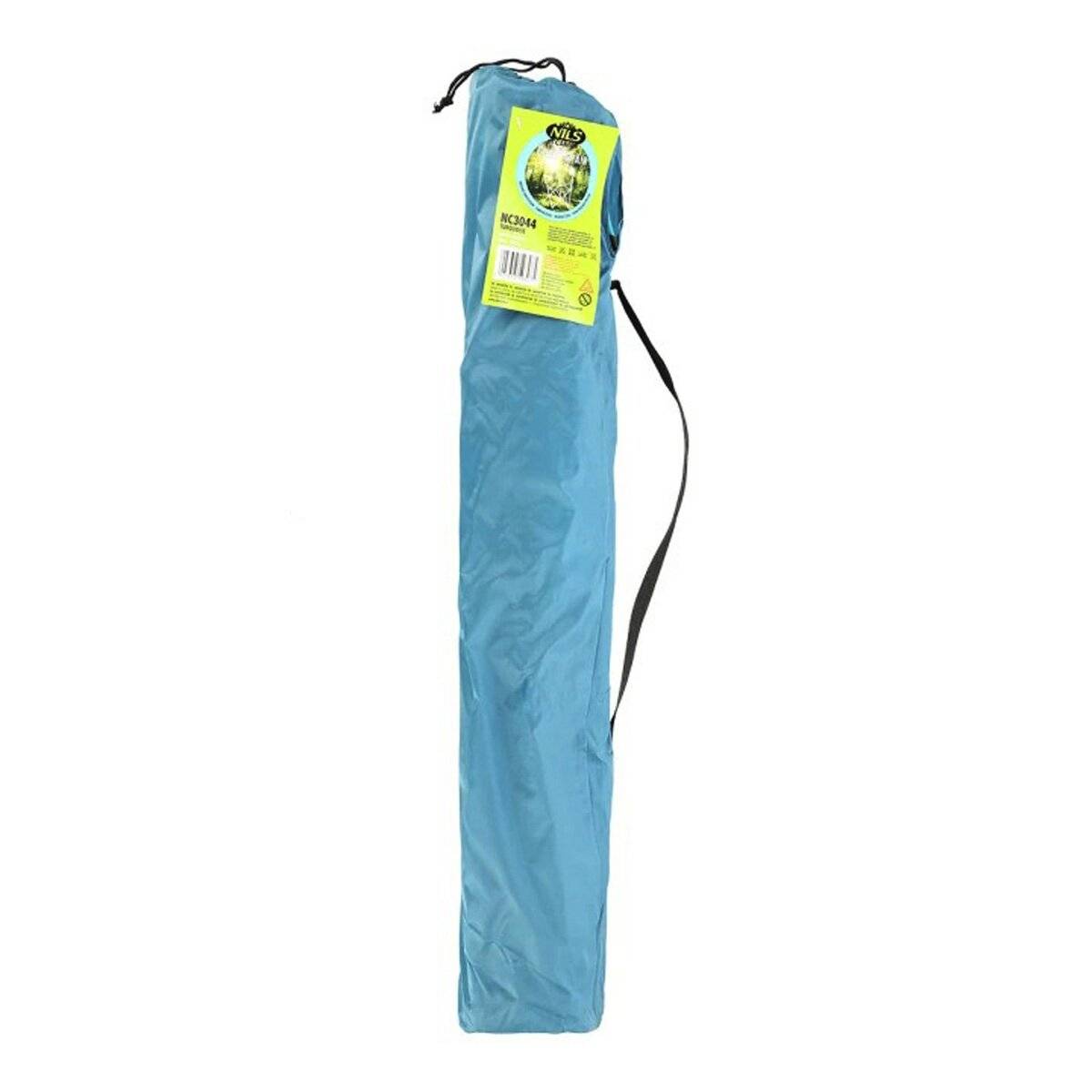 NILS Faltbarer Campingstuhl Anglerstuhl Stabiler Outdoor-Stuhl mit Tragetasche Türkis