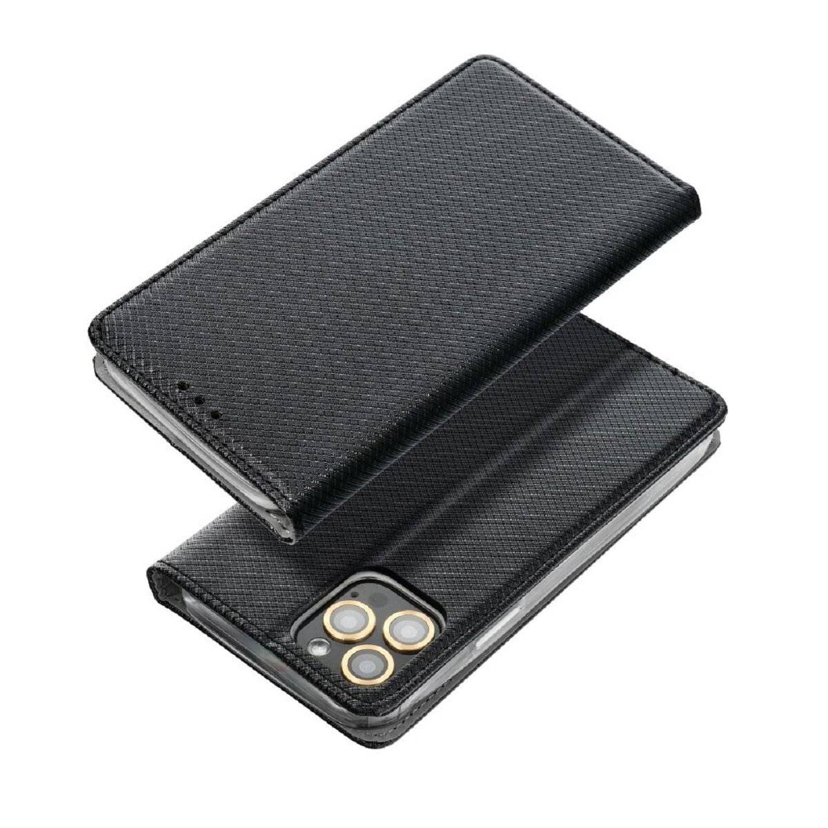 Smart Case Handyhülle Buchtasche mit Magnetverschluss kompatibel mit Xiaomi Redmi 13 4G Schwarz