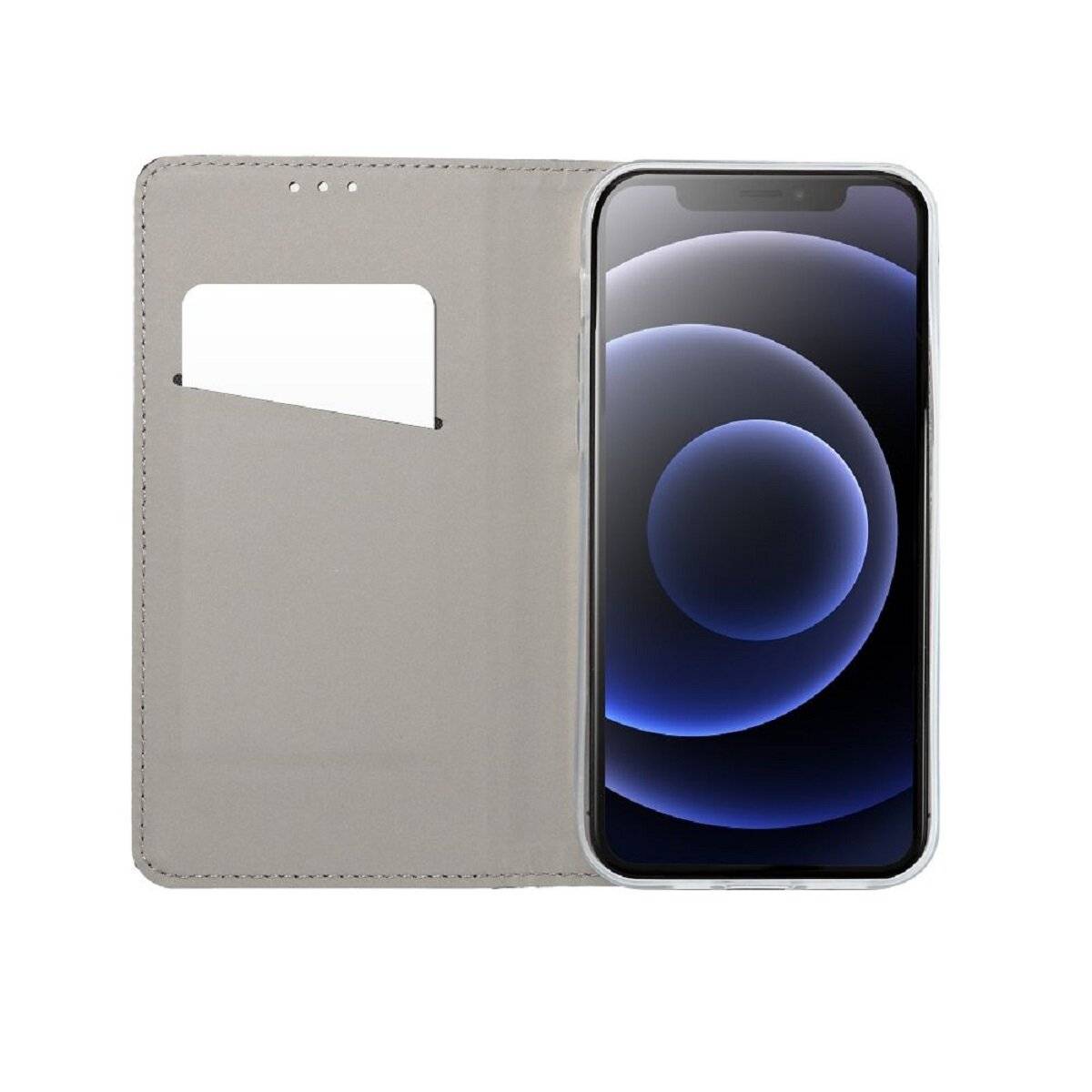 Smart Case Handyhülle Buchtasche mit Magnetverschluss kompatibel mit Xiaomi Redmi 13 4G Schwarz