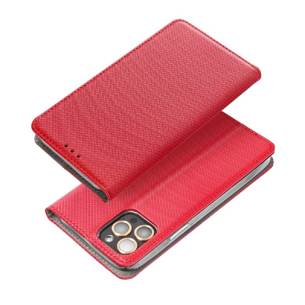 Smart Case Handyhülle Buchtasche mit Magnetverschluss kompatibel mit iPhone 17 Pro Max Rot