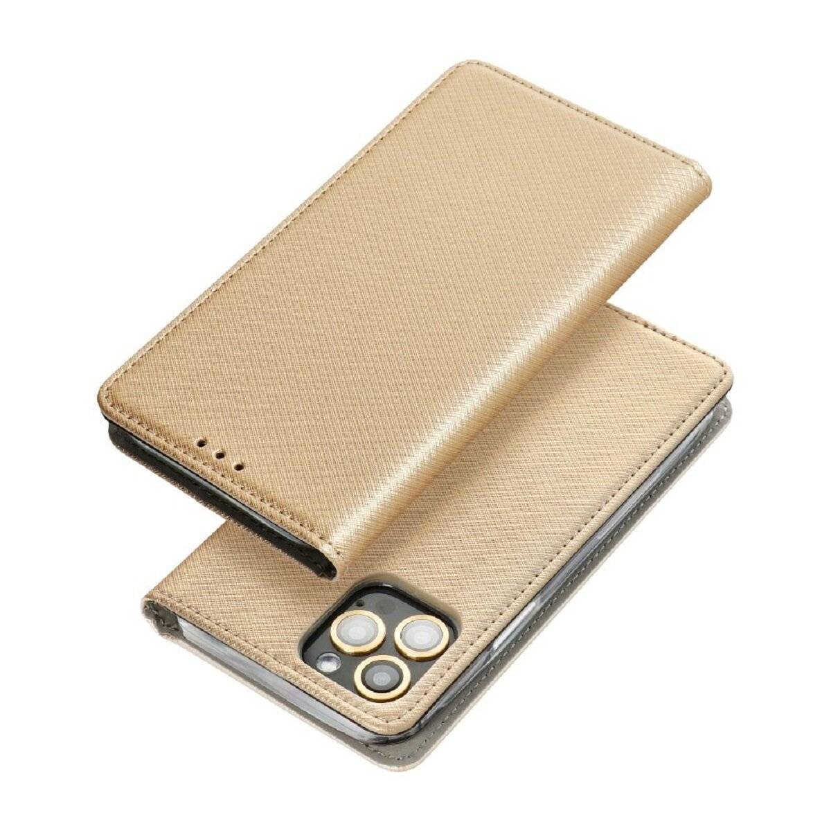 Smart Case Handyhülle Buchtasche mit Magnetverschluss kompatibel mit iPhone 17 Pro Max Gold
