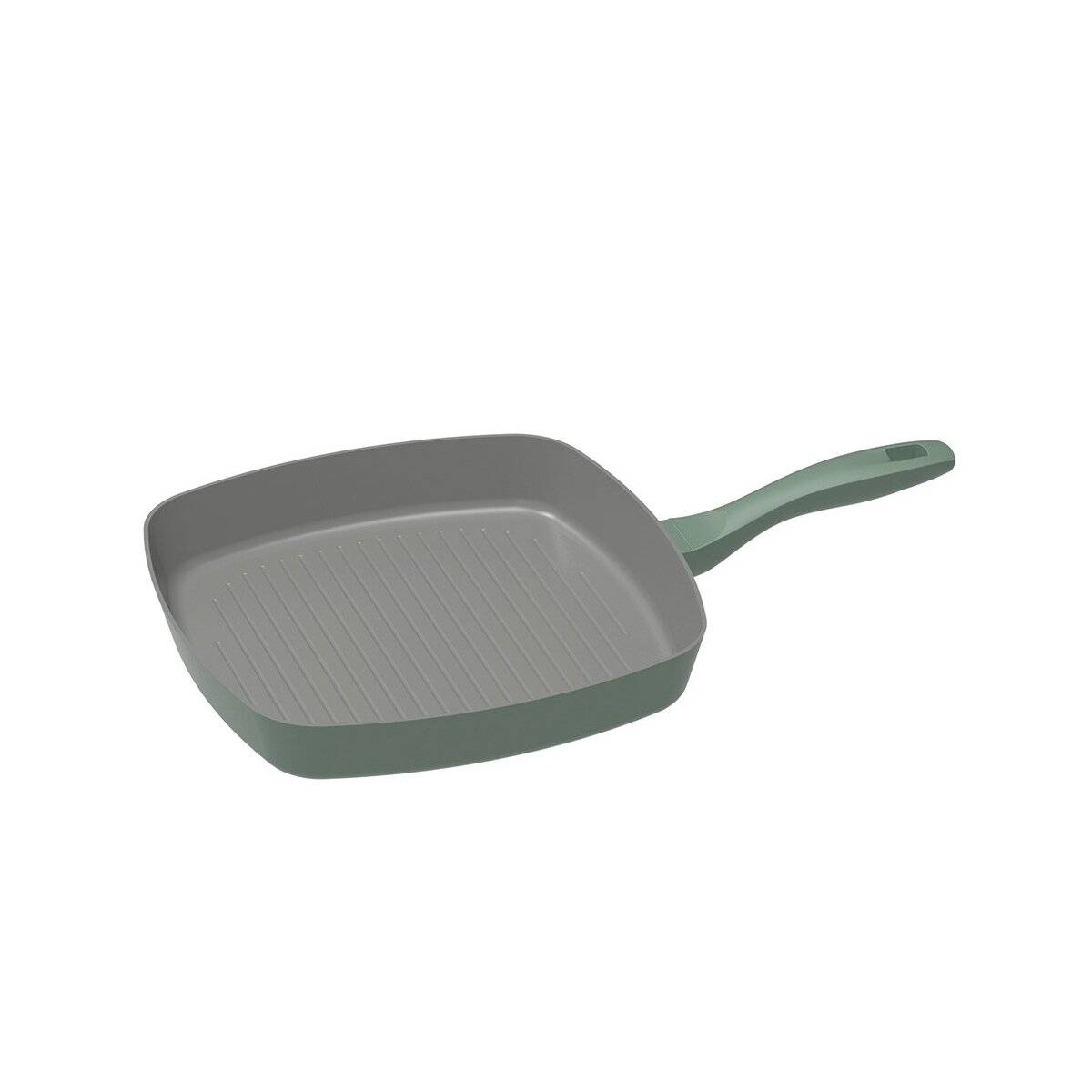 Michelino Alythia Grillpfanne 28 cm, Induktionsgeeignet & Antihaftbeschichtet Grün