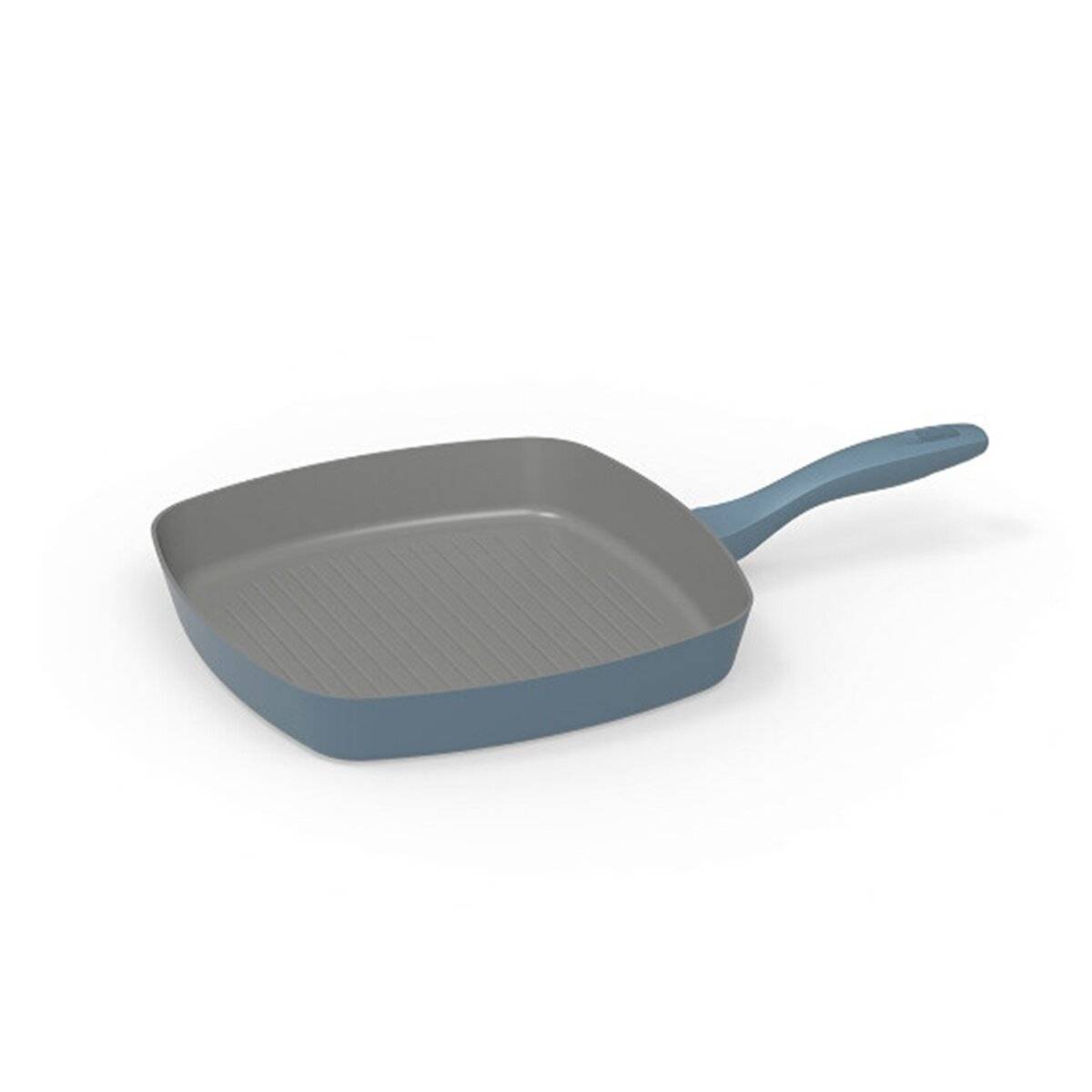 Michelino Alythia Grillpfanne 28 cm, Induktionsgeeignet & Anihaftbeschichtet Blau