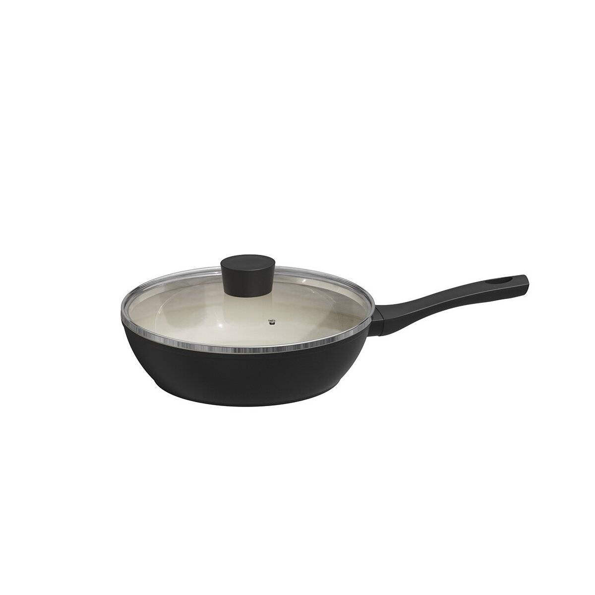 Michelino Nora New Line Pfanne mit Glasdeckel ø24 cm - Induktionsgeeignet