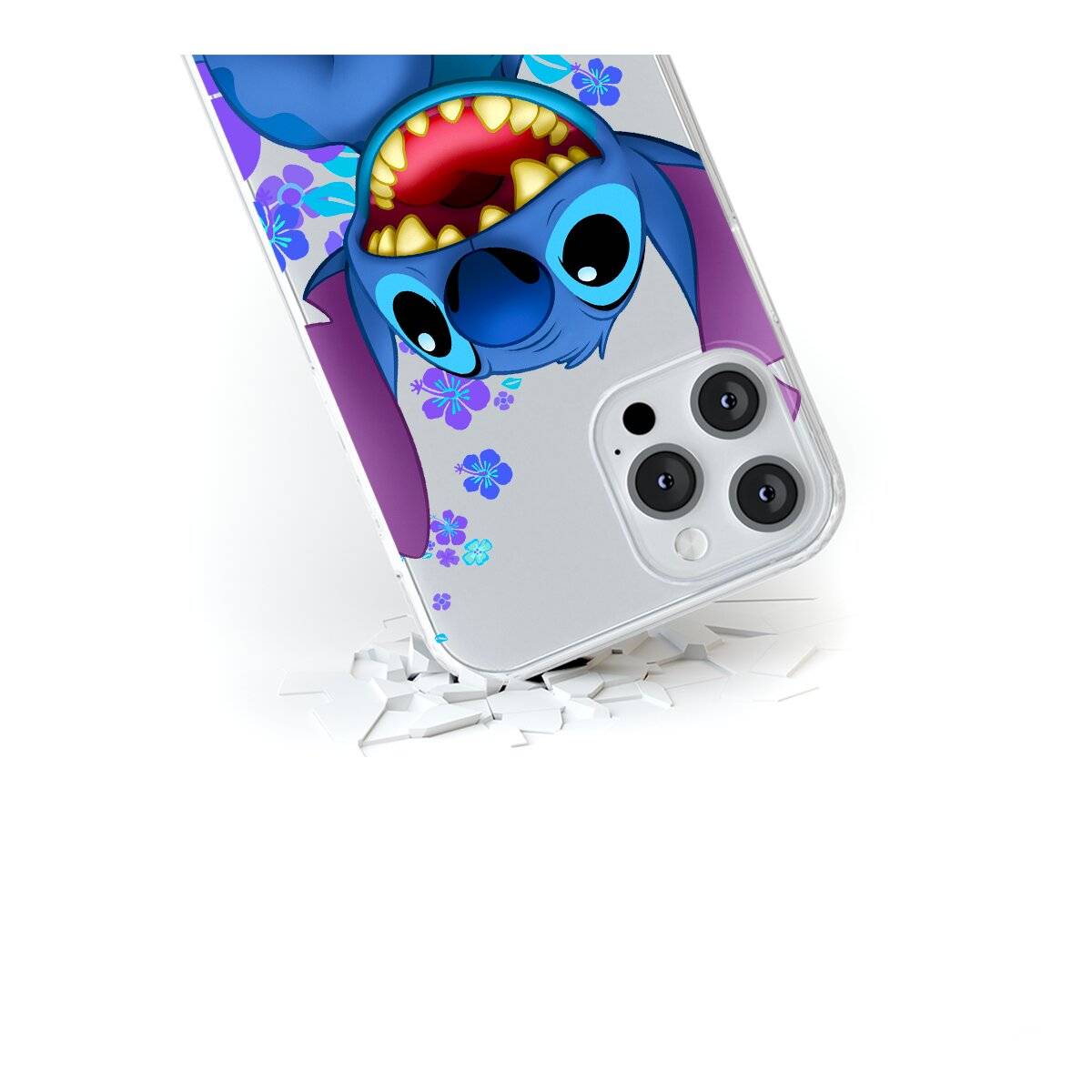 Handyhülle Stitch 001 Disney Partial Print Transparent kompatibel mit Xiaomi Redmi Note 11s 5G