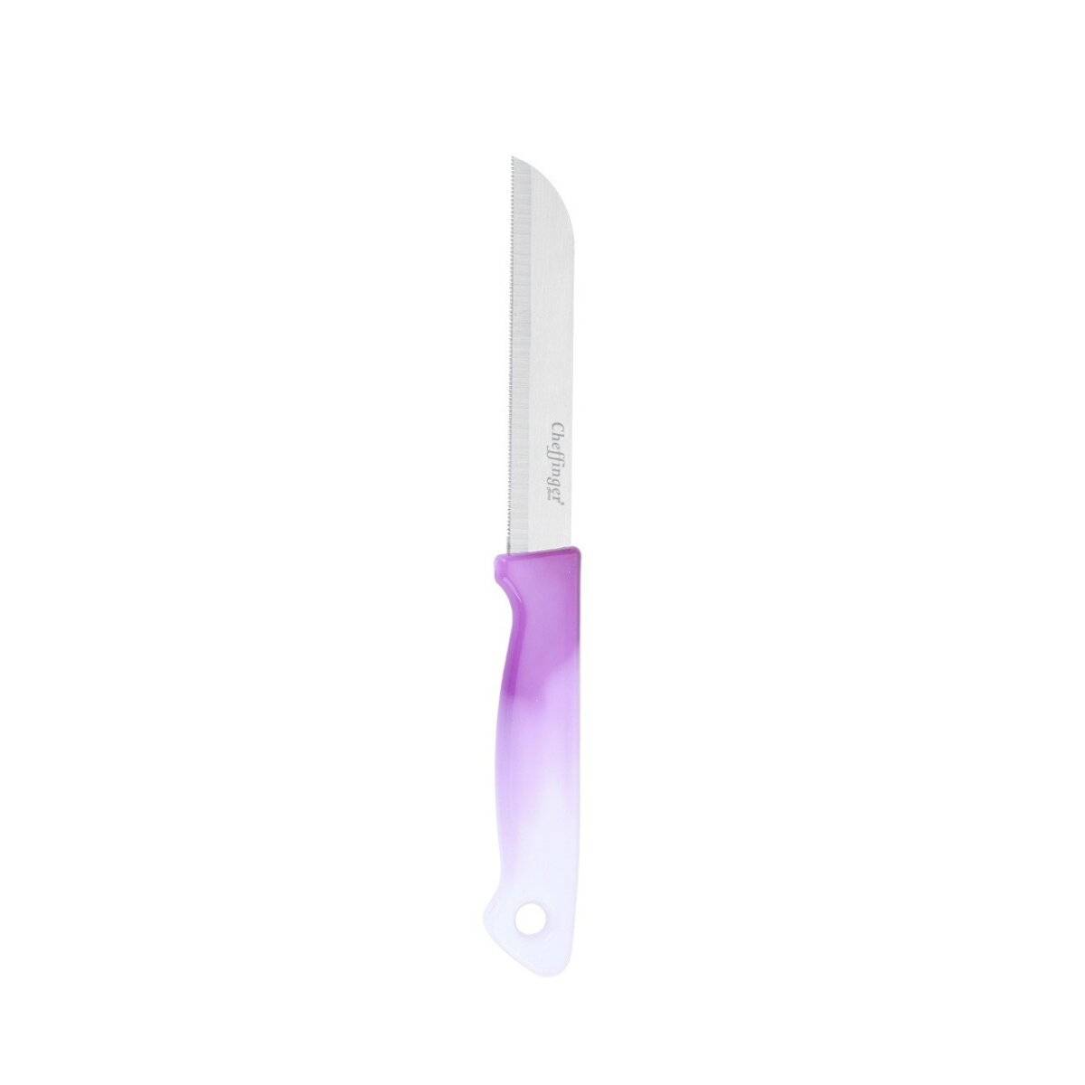 1 Stück Küchenmesser 18 cm mit ergonomischem Griff - vielseitig & pflegeleicht, Lila