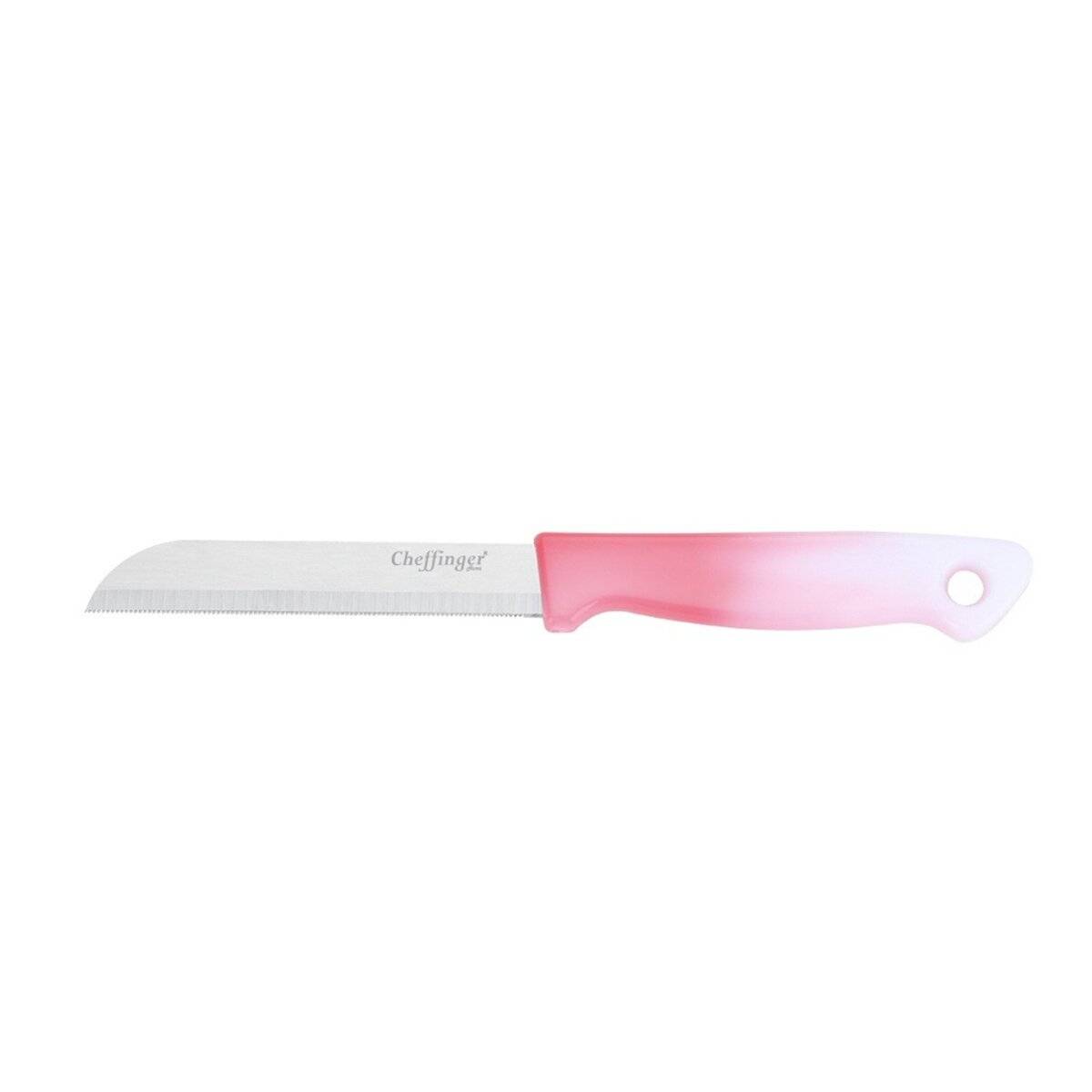1 Stück Küchenmesser 18 cm mit ergonomischem Griff - vielseitig & pflegeleicht, Pink