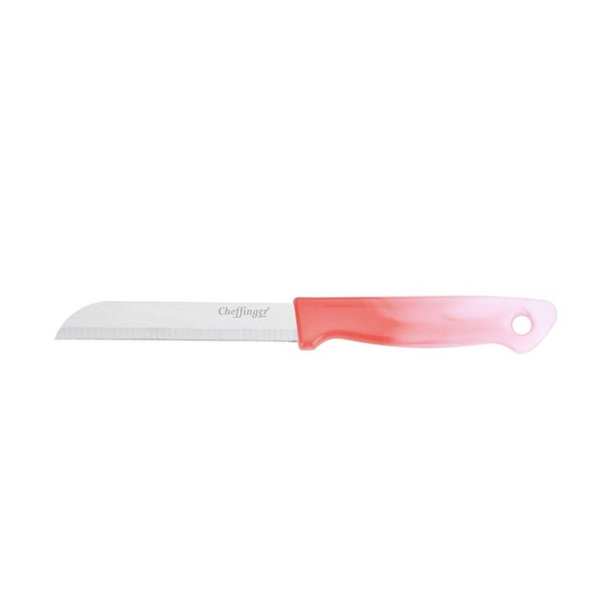 1 Stück Küchenmesser 18 cm mit ergonomischem Griff - vielseitig & pflegeleicht. Rot