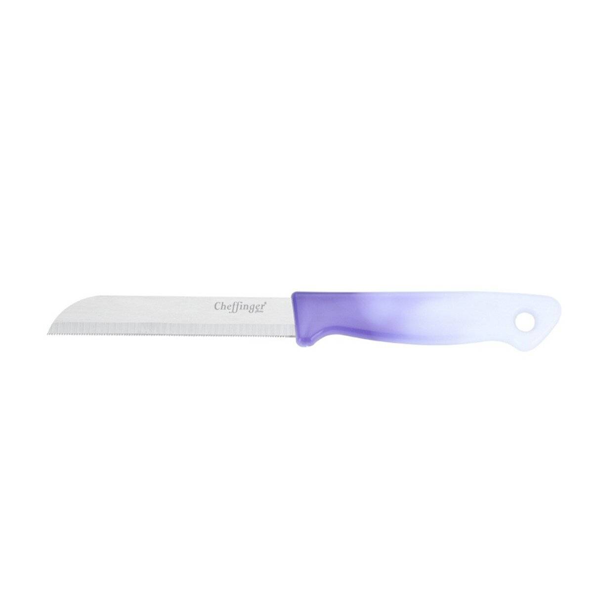 1 Stück Küchenmesser 18 cm mit ergonomischem Griff - vielseitig & pflegeleicht, Violett