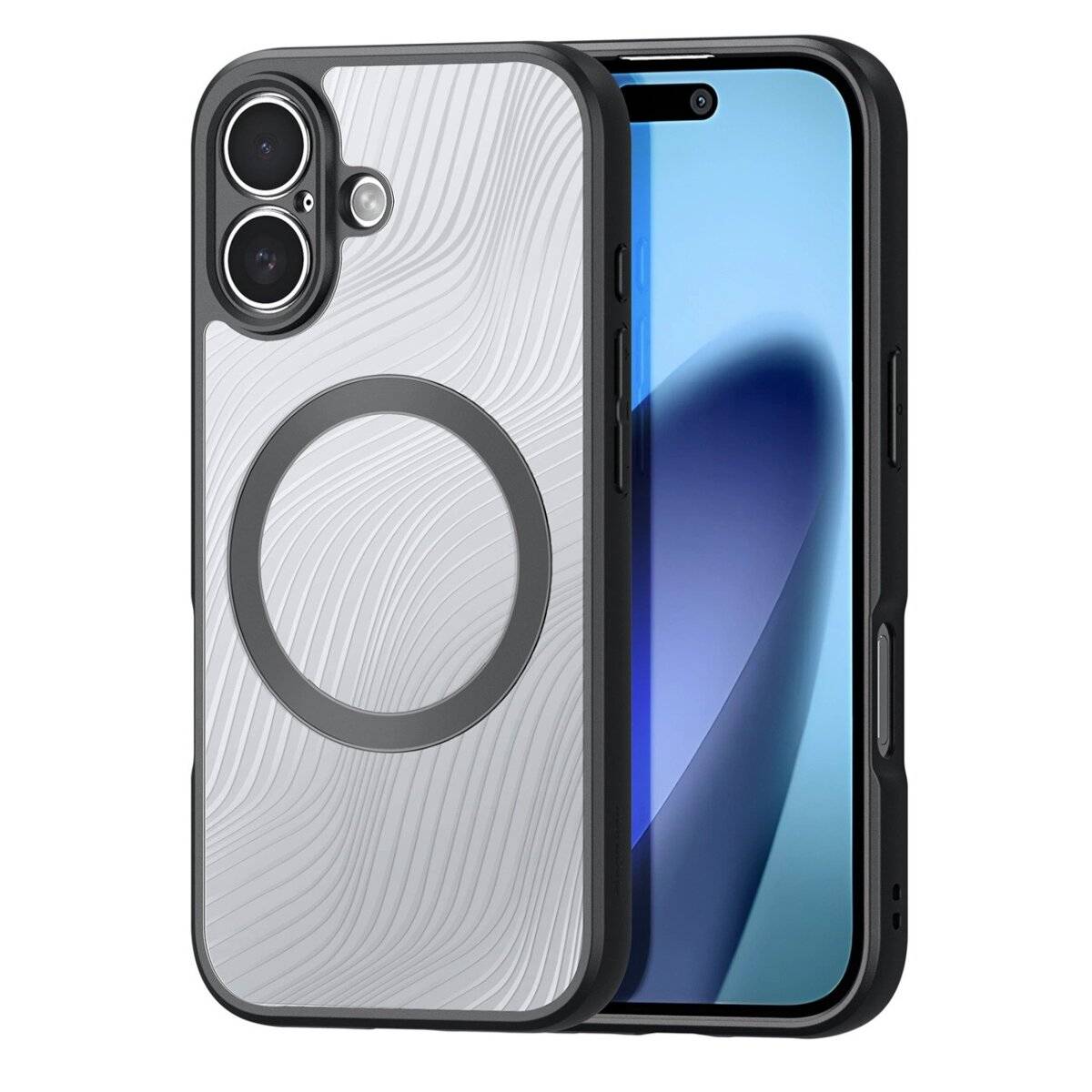 Dux Ducis Aimo Case Bumper mit Magnetring Handyhülle Schutzhülle mit transparenter Rückseite kompatibel mit iPhone 17