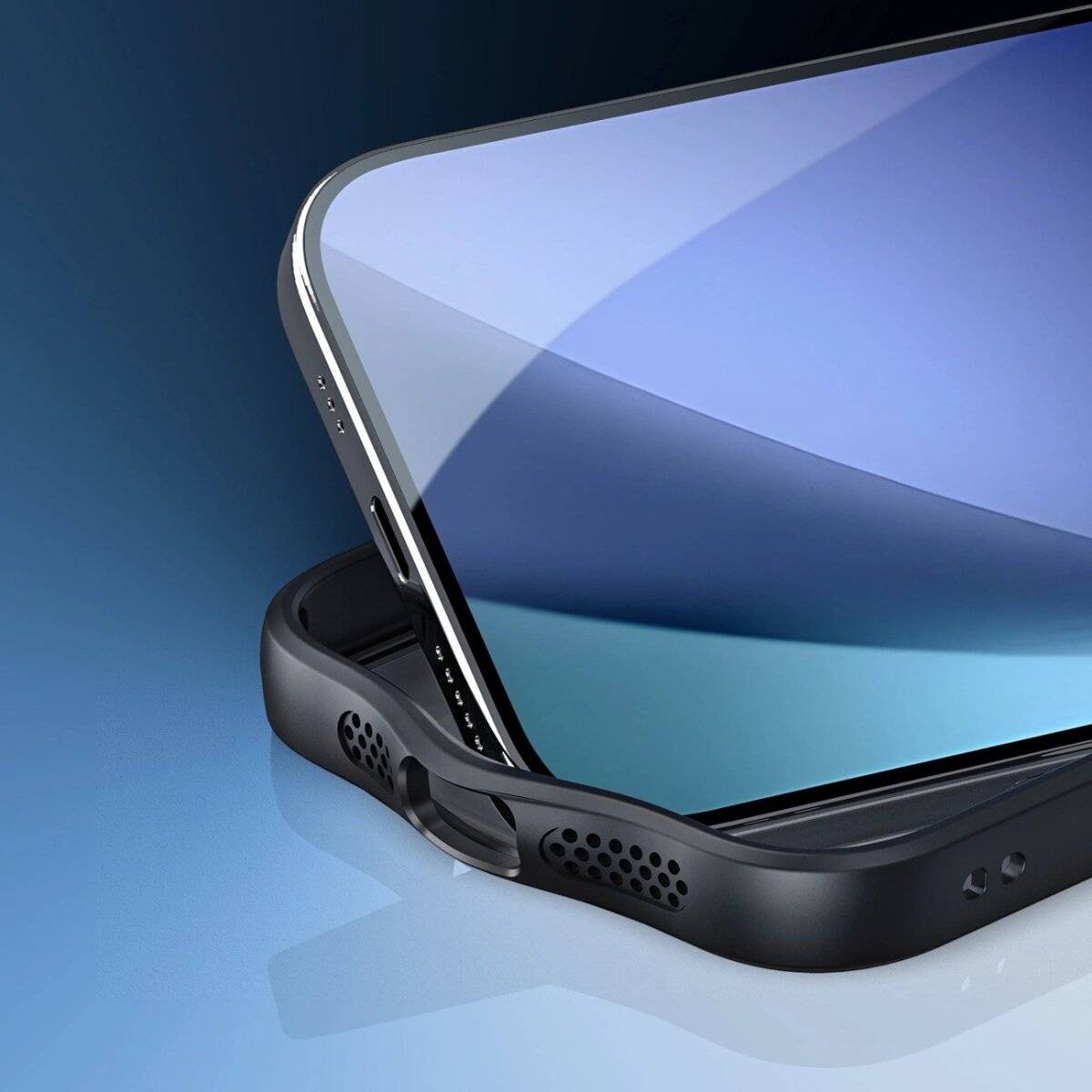 Dux Ducis Aimo Case Bumper mit Magnetring Handyhülle Schutzhülle mit transparenter Rückseite kompatibel mit iPhone 17