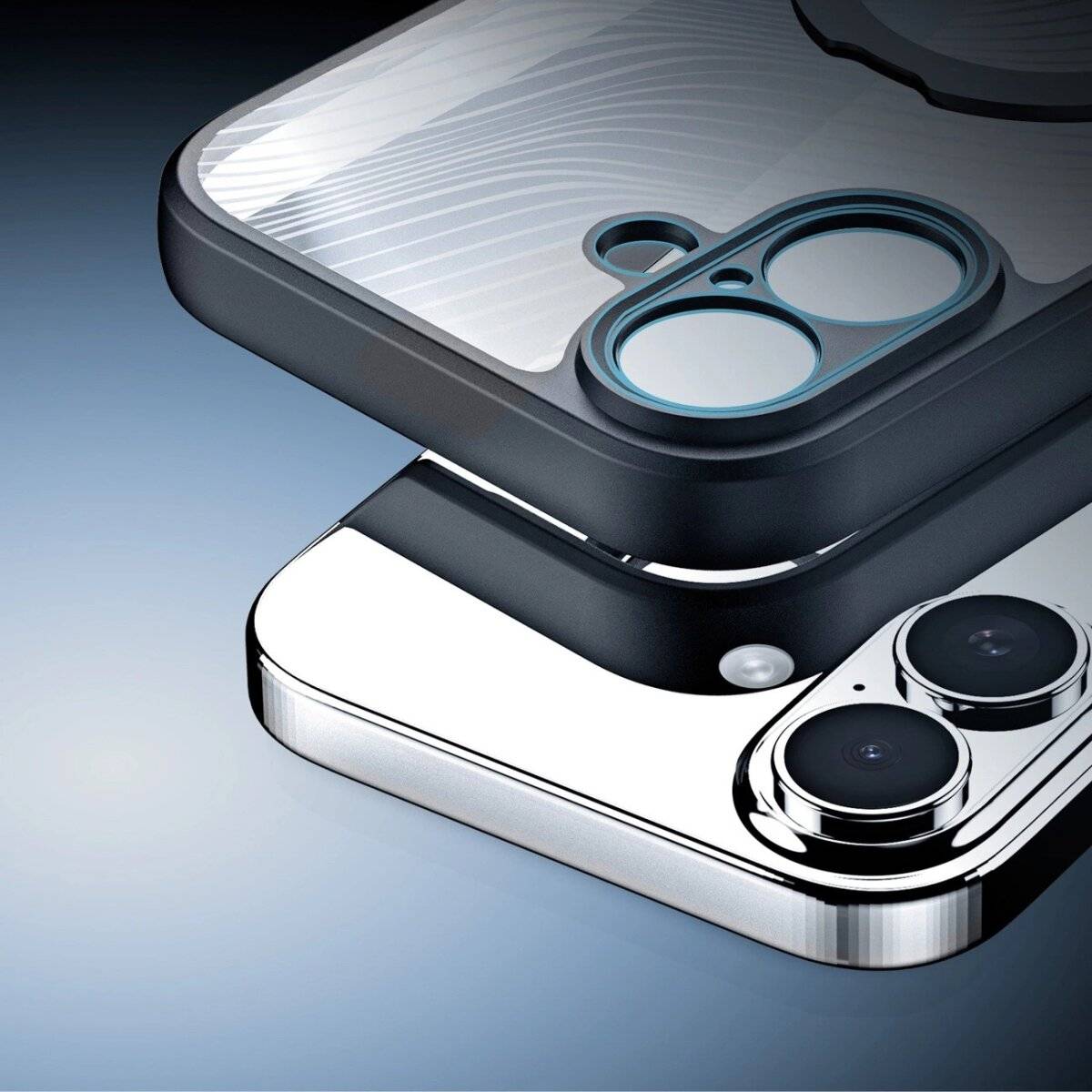 Dux Ducis Aimo Case Bumper mit Magnetring und Ständer Handyhülle Schutzhülle kompatibel mit iPhone 17 Air