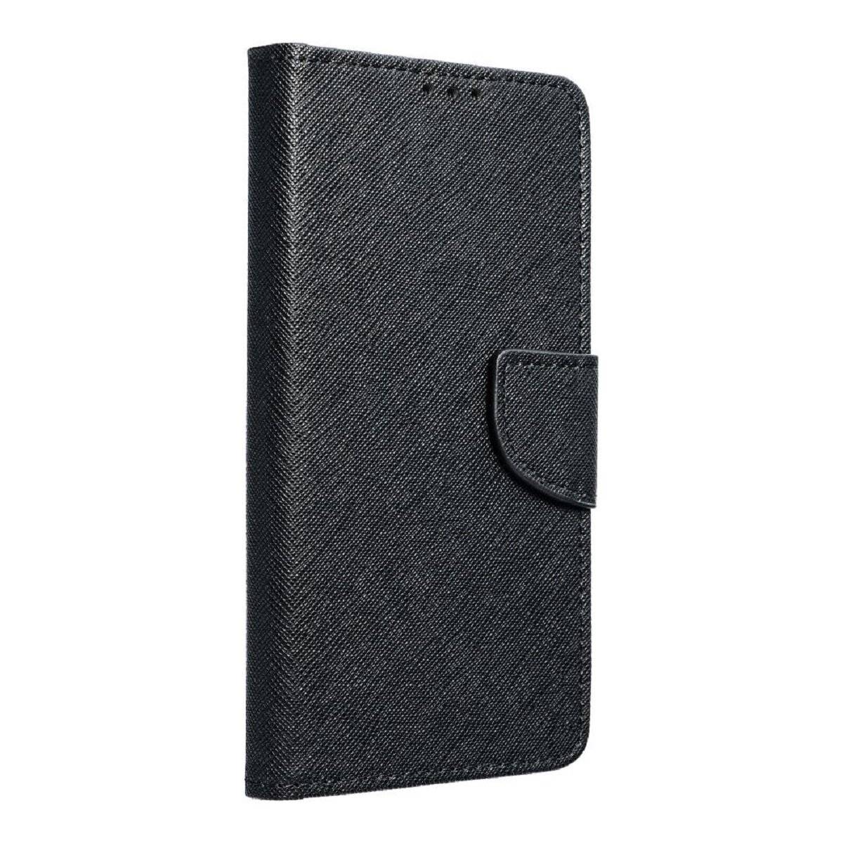 Handyhülle mit Magnetverschluss – Wallet Case Flipcase Klapphülle mit Silikoneinsatz kompatibel mit iPhone 17 Schwarz