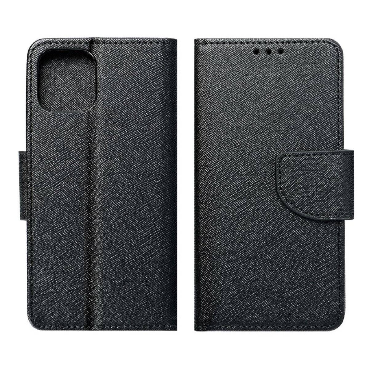 Handyhülle mit Magnetverschluss – Wallet Case Flipcase Klapphülle mit Silikoneinsatz kompatibel mit iPhone 17 Pro Max Schwarz