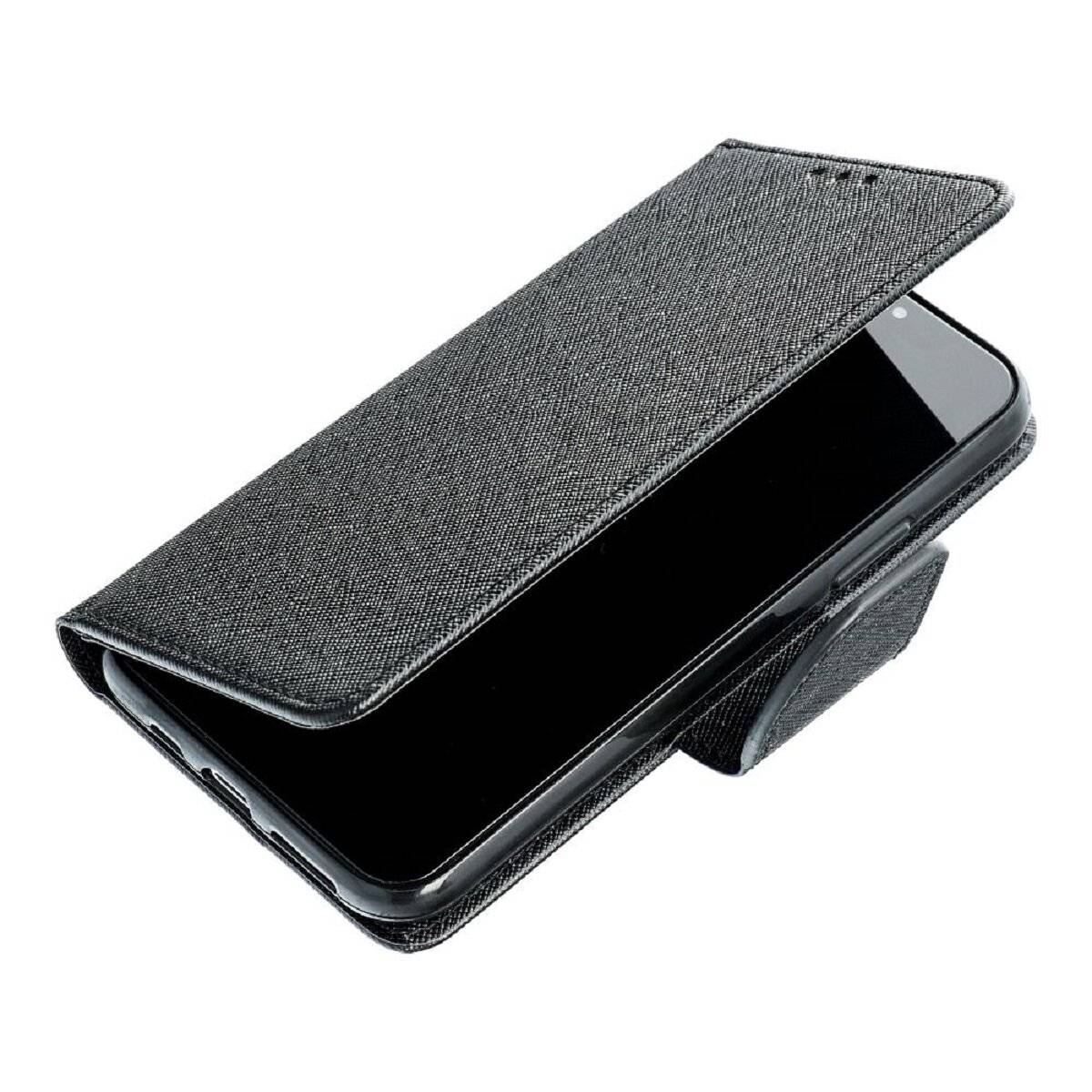 Handyhülle mit Magnetverschluss – Wallet Case Flipcase Klapphülle mit Silikoneinsatz kompatibel mit iPhone 17 Schwarz
