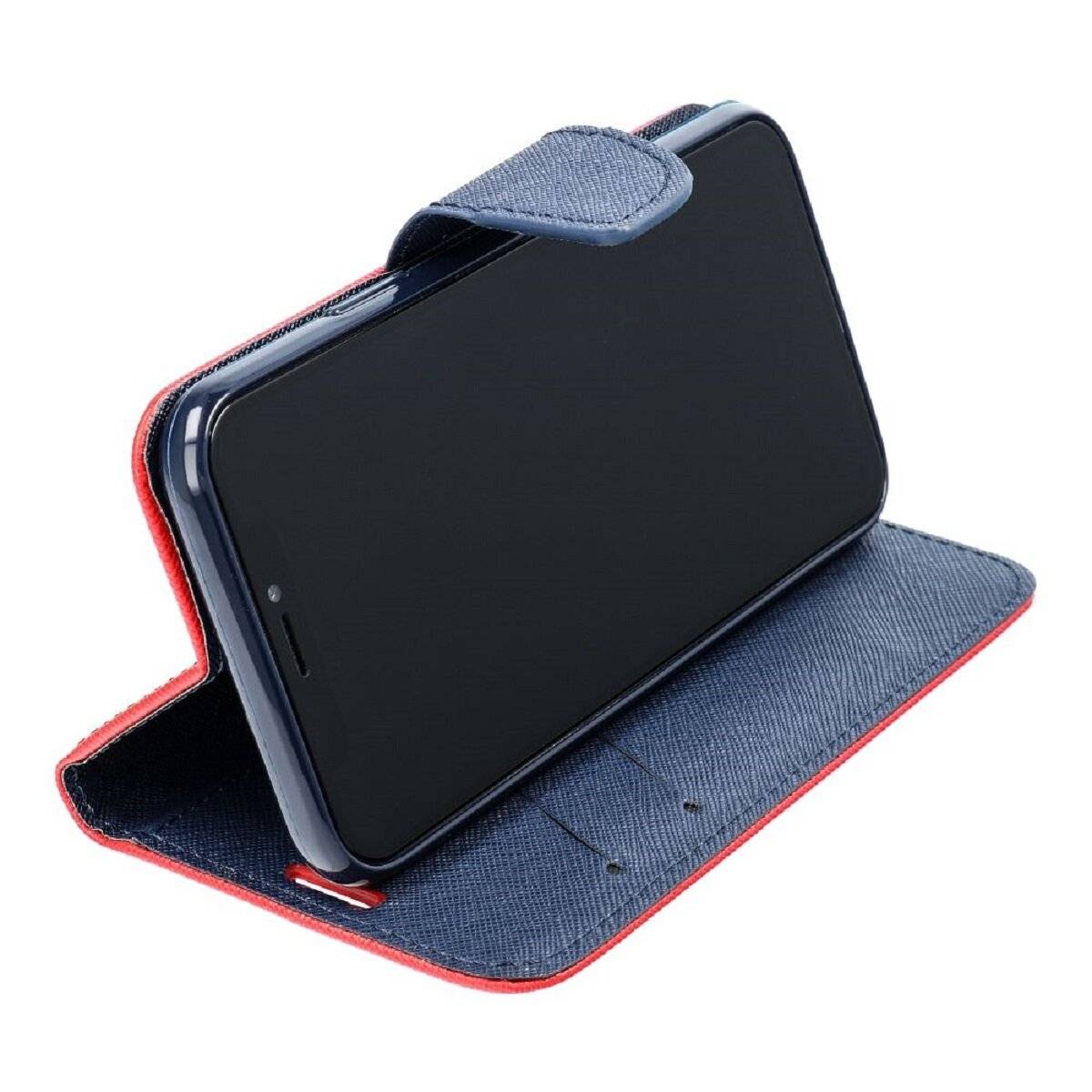 Handyhülle mit Magnetverschluss – Wallet Case Flipcase Klapphülle mit Silikoneinsatz kompatibel mit iPhone 17 Pro Max Rot