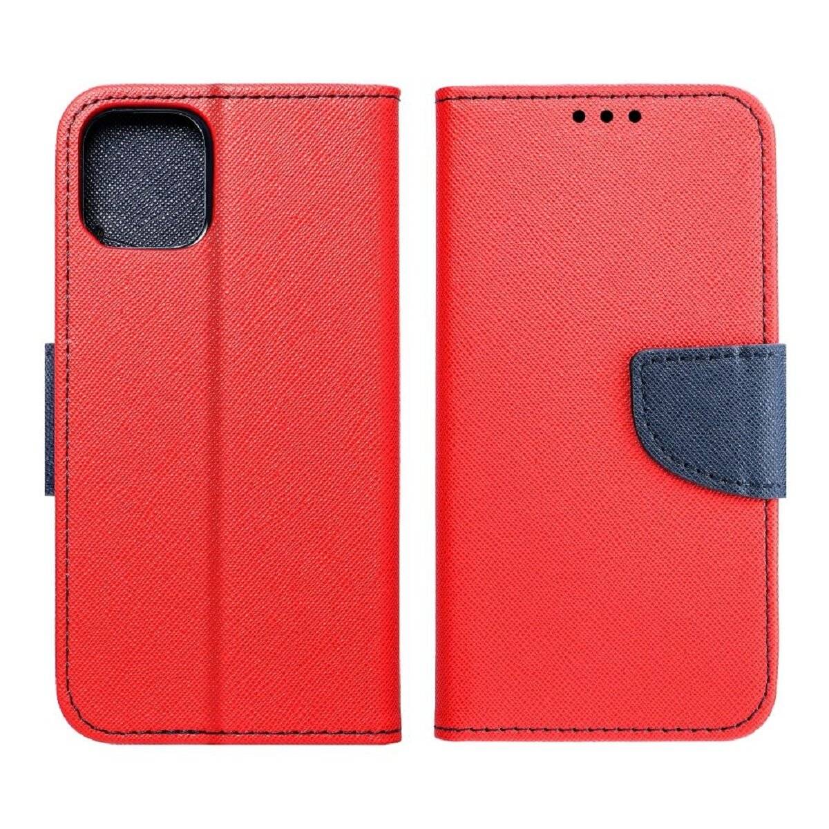Handyhülle mit Magnetverschluss – Wallet Case Flipcase Klapphülle mit Silikoneinsatz kompatibel mit iPhone 17 Pro Max Rot