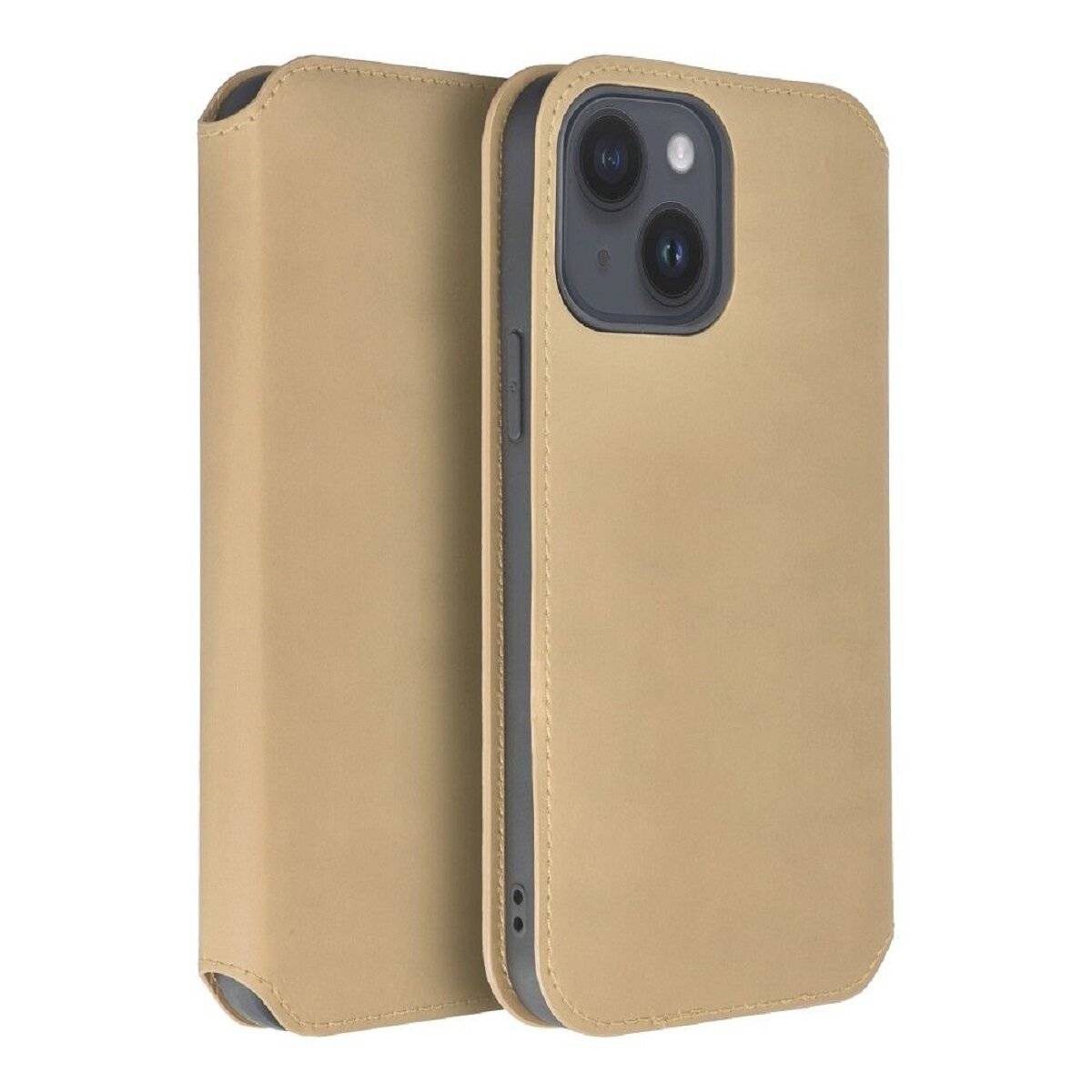Smartphonehülle Handyhülle Klapphülle Schutzhülle mit Magnetverschluss und Innenfach kompatibel mit iPhone 17 Gold