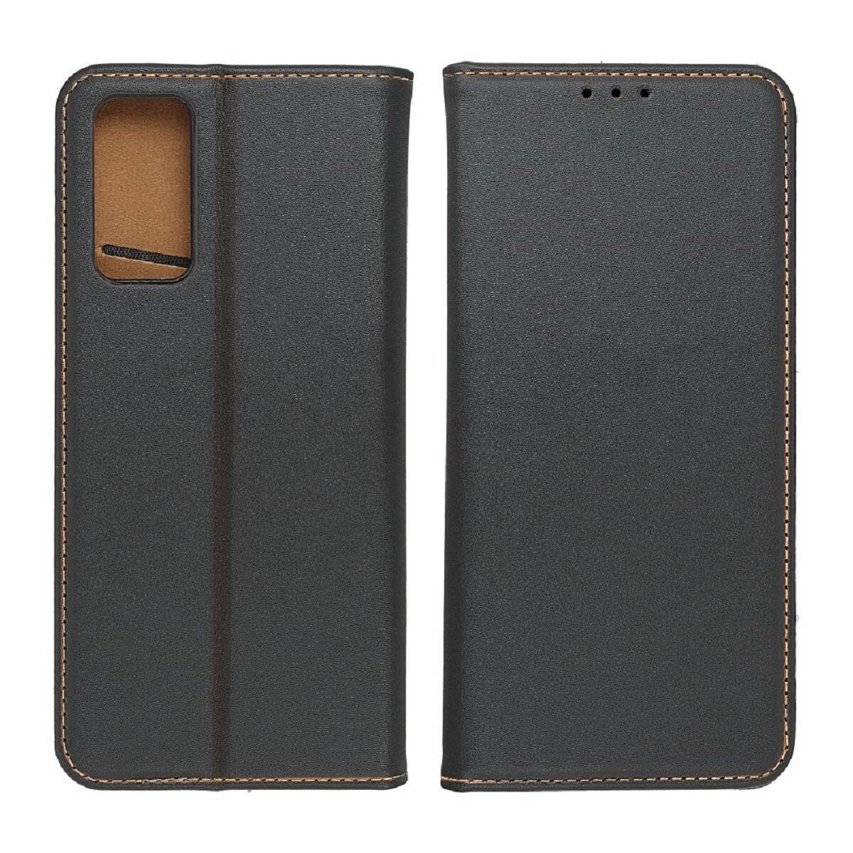Smart Pro Echt Buchtasche Leder Tasche Lederbuch Hülle Cover Case Handy-Hülle Handytasche kompatibel mit iPhone 17 Schwarz