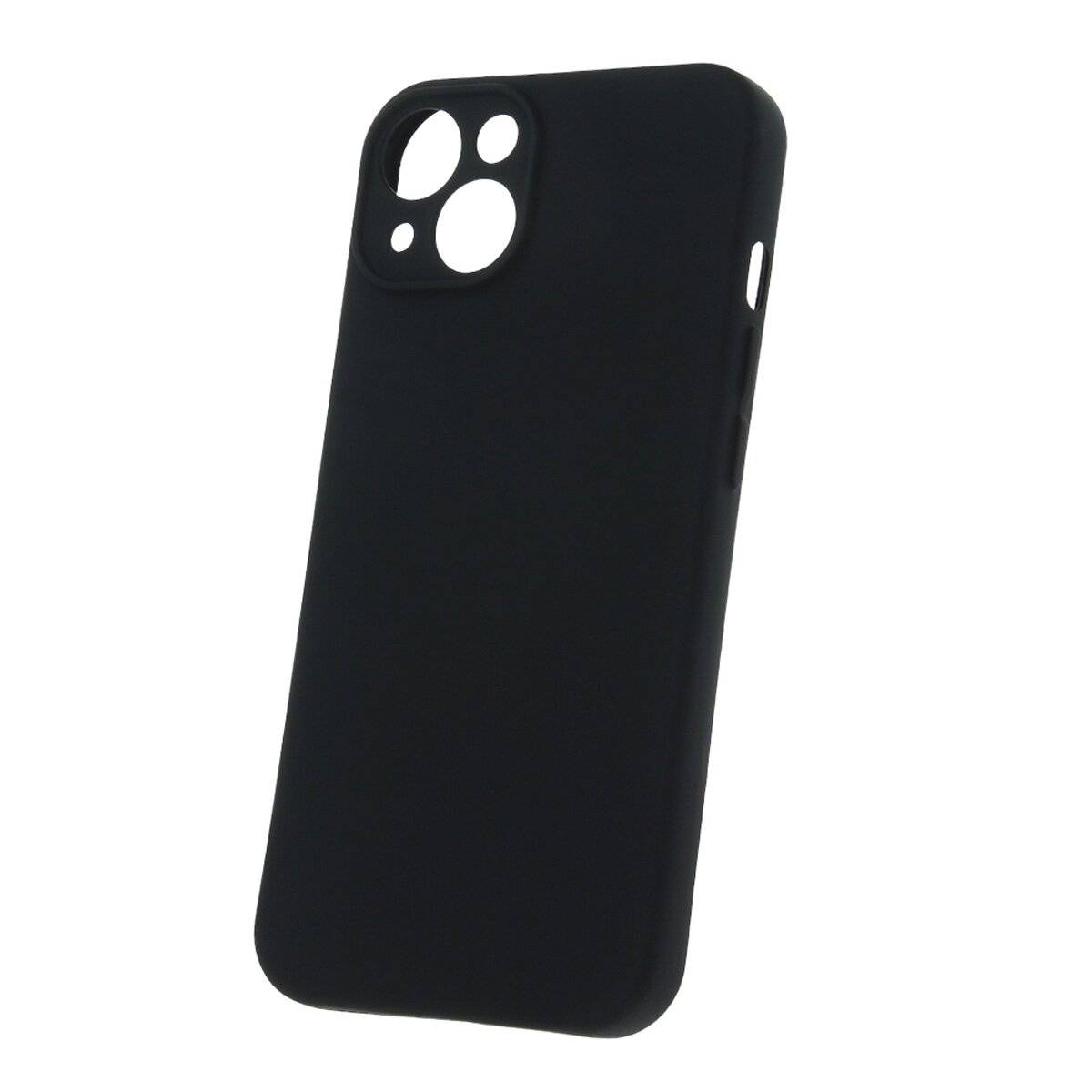 Schutzhülle Silikon Handyhülle mit Mikrofaserfutter Bumper Silikonhülle kompatibel mit iPhone 17 Pro Max Schwarz