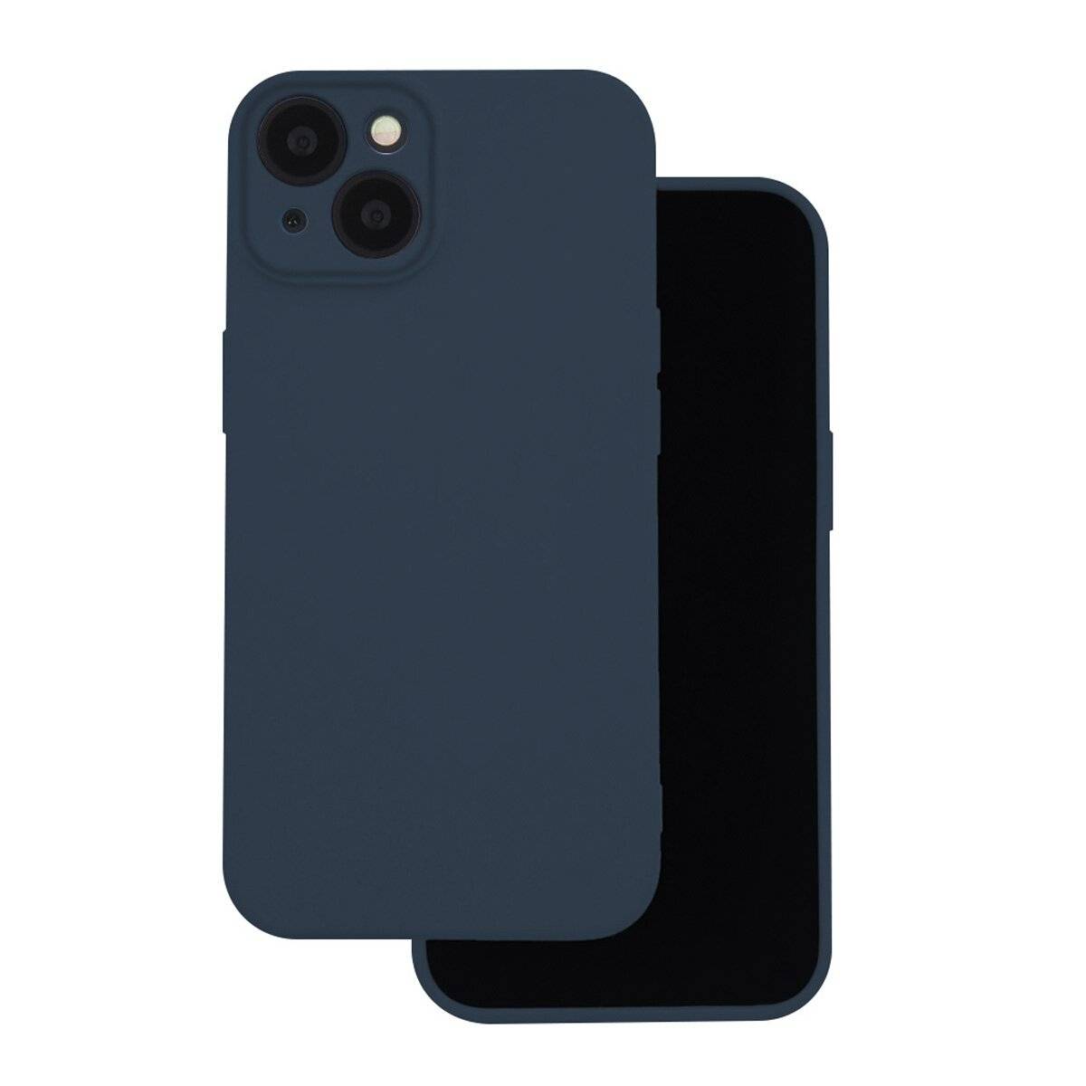 Schutzhülle Silikon Handyhülle mit Mikrofaserfutter Bumper Silikonhülle kompatibel mit iPhone 17 Pro Max Dunkelblau