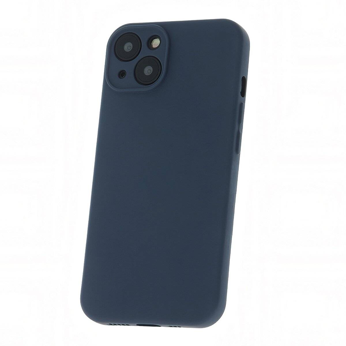 Schutzhülle Silikon Handyhülle mit Mikrofaserfutter Bumper Silikonhülle kompatibel mit iPhone 17 Pro Max Dunkelblau