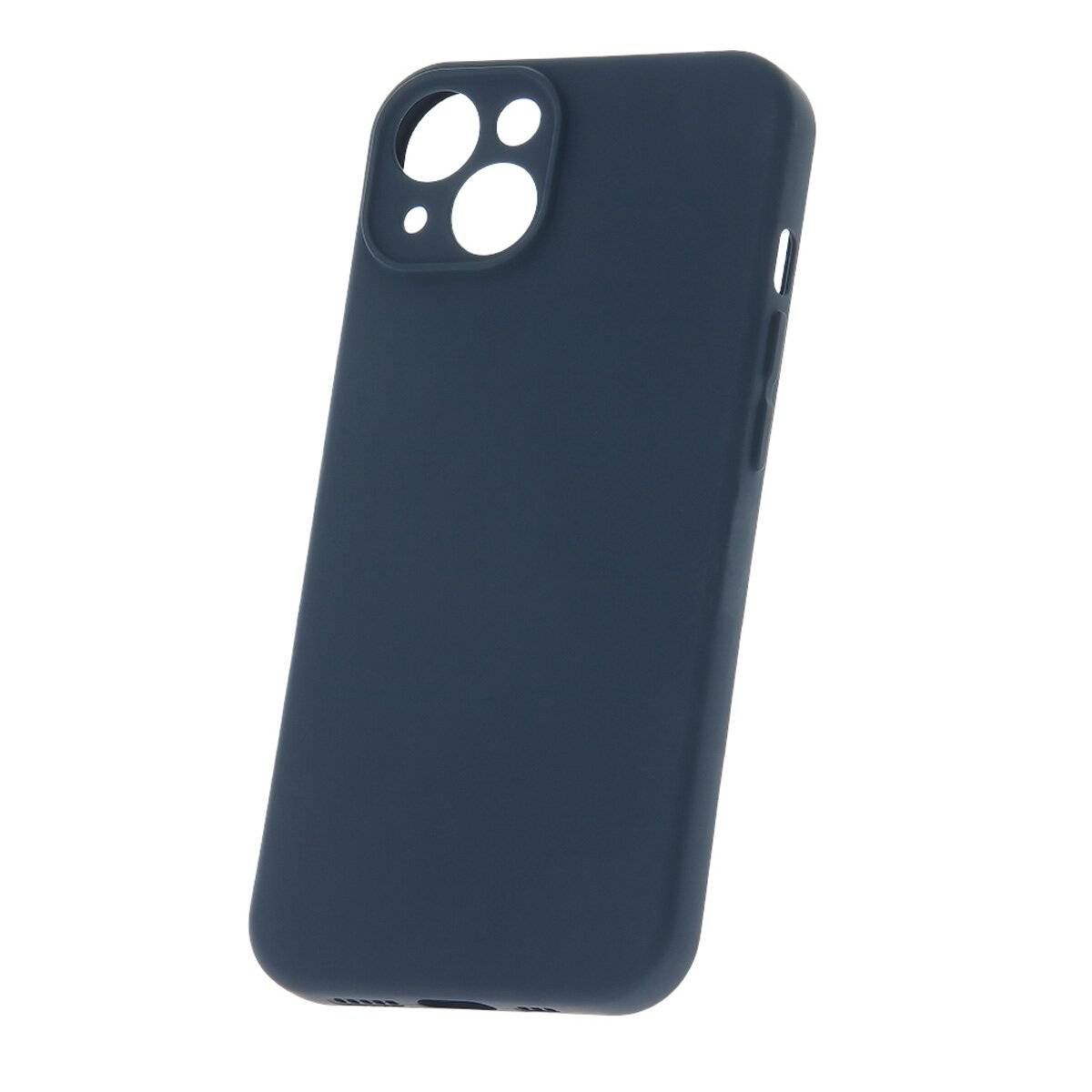 Schutzhülle Silikon Handyhülle mit Mikrofaserfutter Bumper Silikonhülle kompatibel mit iPhone 17 Pro Max Dunkelblau