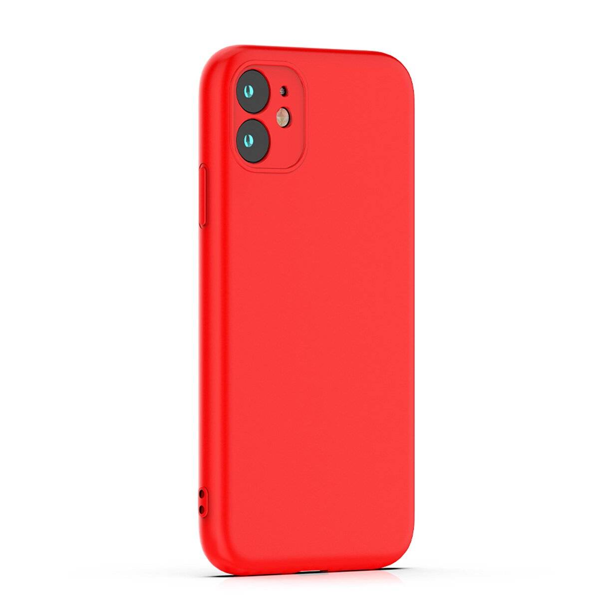 Schutzhülle Silikon Handyhülle mit Mikrofaserfutter Bumper Silikonhülle kompatibel mit iPhone 17 Pro Max Rot