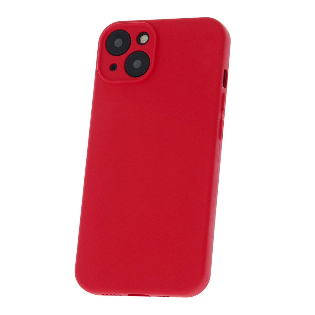 Schutzhülle Silikon Handyhülle mit Mikrofaserfutter Bumper Silikonhülle kompatibel mit iPhone 17 Rot
