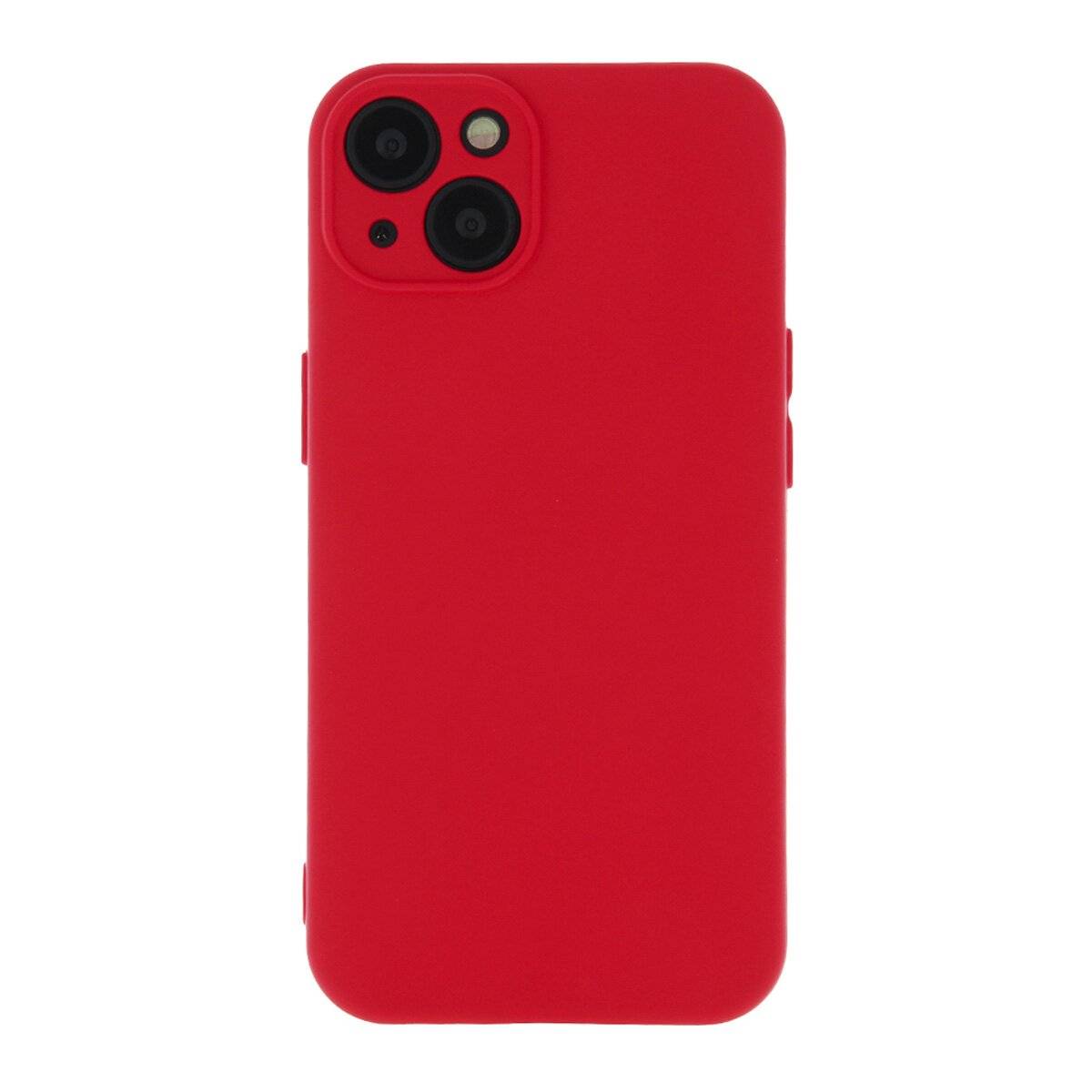 Schutzhülle Silikon Handyhülle mit Mikrofaserfutter Bumper Silikonhülle kompatibel mit iPhone 17 Pro Max Rot