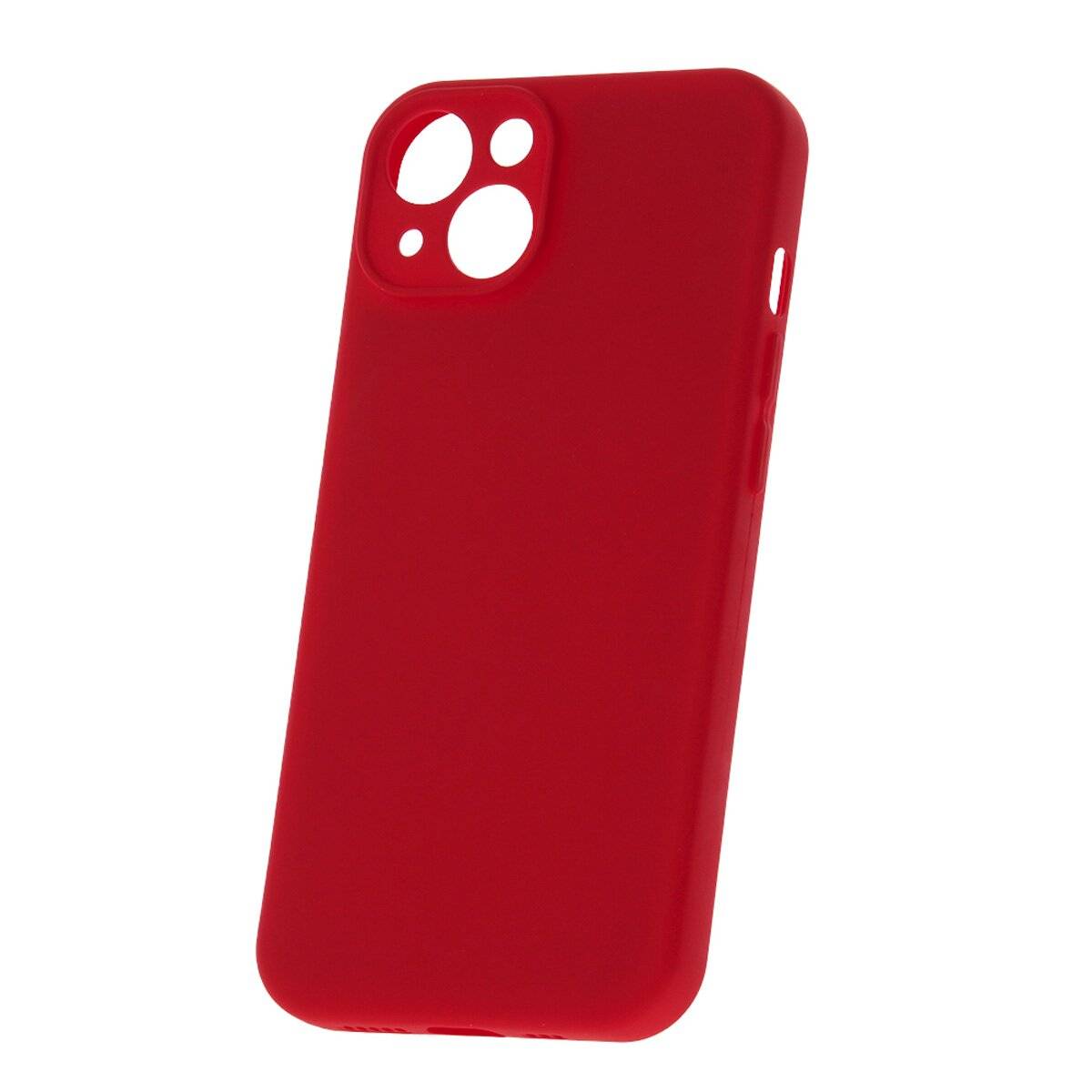 Schutzhülle Silikon Handyhülle mit Mikrofaserfutter Bumper Silikonhülle kompatibel mit iPhone 17 Pro Max Rot
