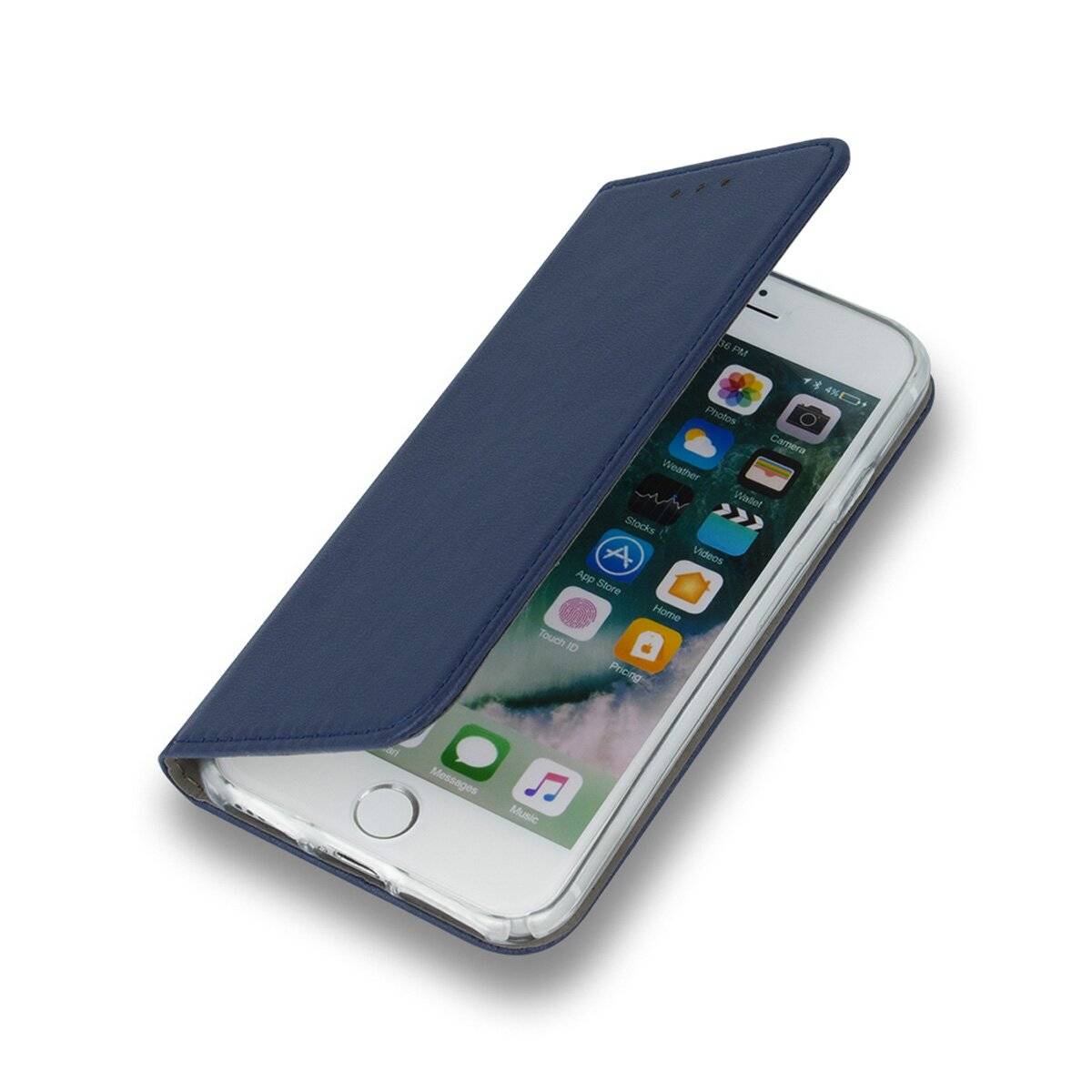 Smart Magnetic Hülle Schutzhülle Handyhülle Klapphülle mit Kartenfach kompatibel mit iPhone 17 Dunkelblau