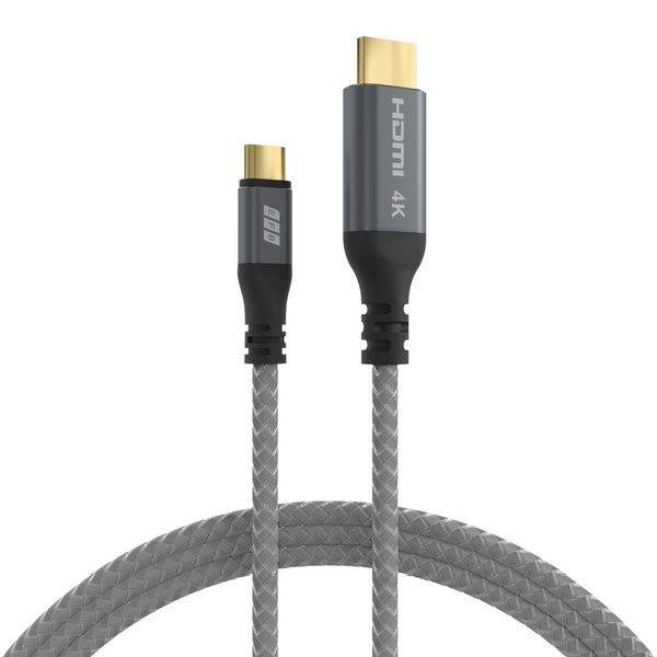 EFB Elektronik USB-C auf HDMI Kabel 4K30Hz grau - Kabel - Digital/Daten
