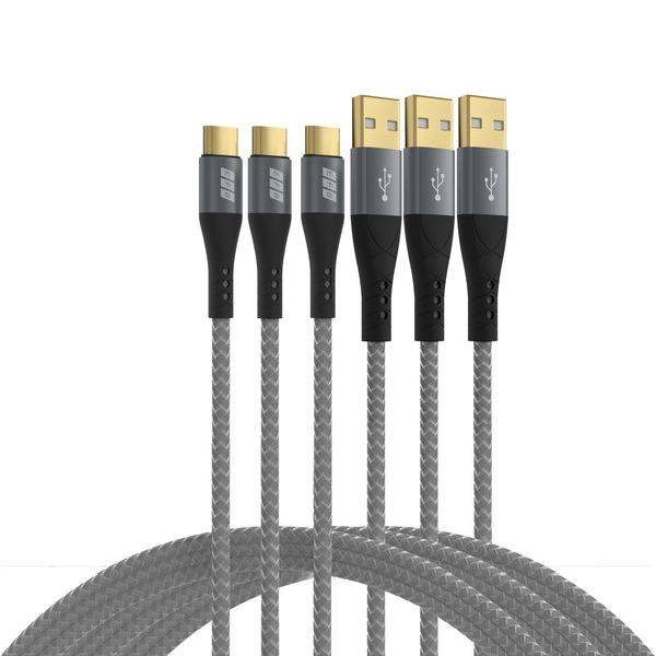 EFB Elektronik USB-A auf USB-C Kabelset 60W QC 3A 3x2m - Kabel-/Adapterset - Digital/Daten
