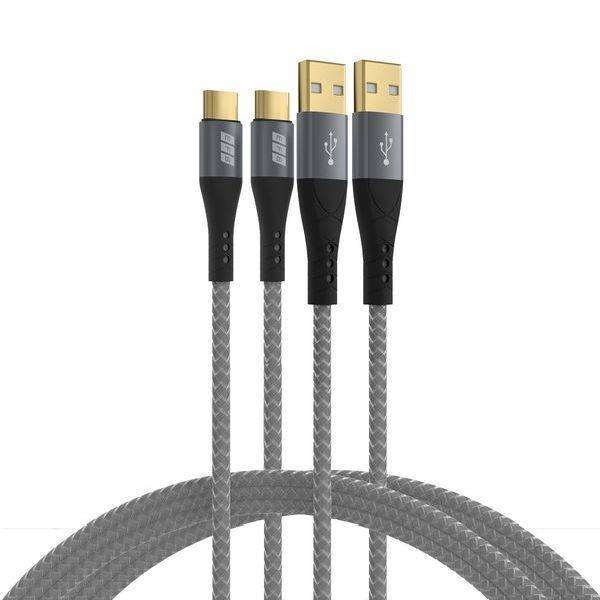 EFB Elektronik USB-A auf USB-C Kabelset 60W QC 3A 2x1m - Kabel-/Adapterset - Digital/Daten
