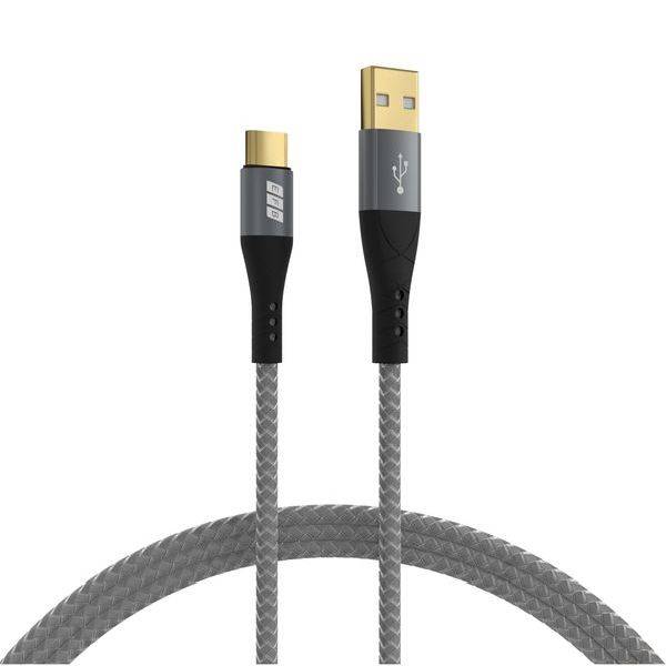 EFB Elektronik USB-A auf USB-C Kabel 60W QC 3A grau - Kabel - Digital/Daten