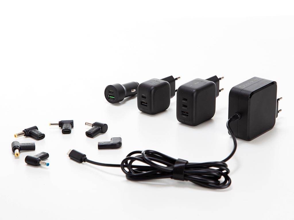 Set mit 6 Stück USB-C zu Laptop-Steckern - HP, Dell, Acer, Lenovo, Asus - 4 mm & 5.5 mm