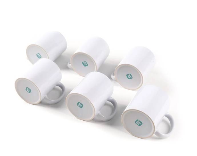 LOKLiK Sublimationtassen - Rohling - 325 ml - 6er-Pack