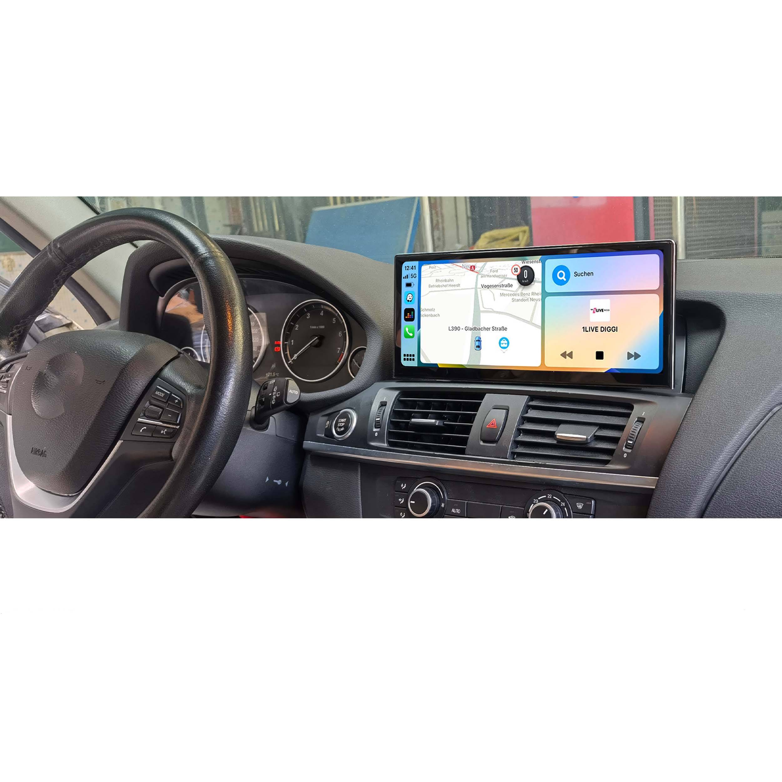Für BMW X3 F25 CIC 12,3" Touchscreen Android GPS Navigation CarPlay AndroidAuto
