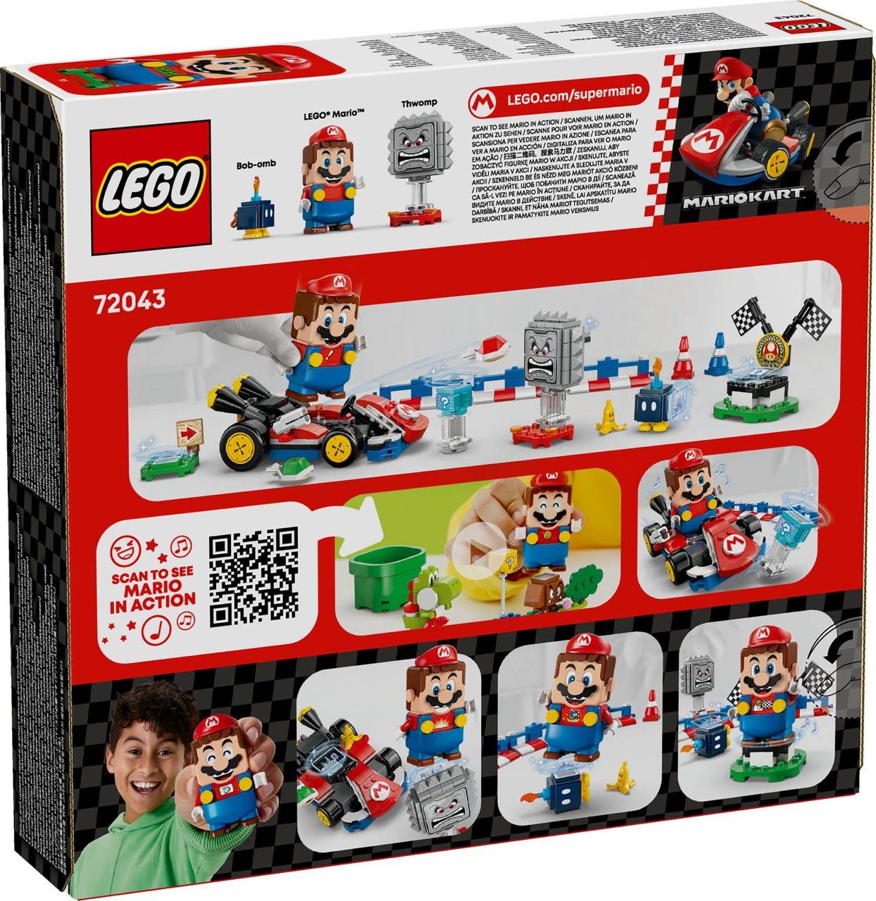 LEGO® 72043 Super Mario - Mario Kart – Interaktiver LEGO® Mario & Standard-Kart
