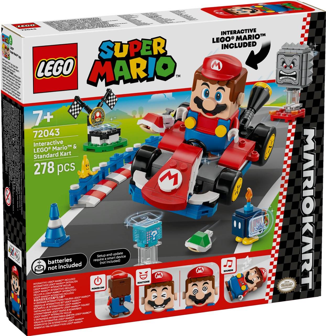 LEGO® 72043 Super Mario - Mario Kart – Interaktiver LEGO® Mario & Standard-Kart