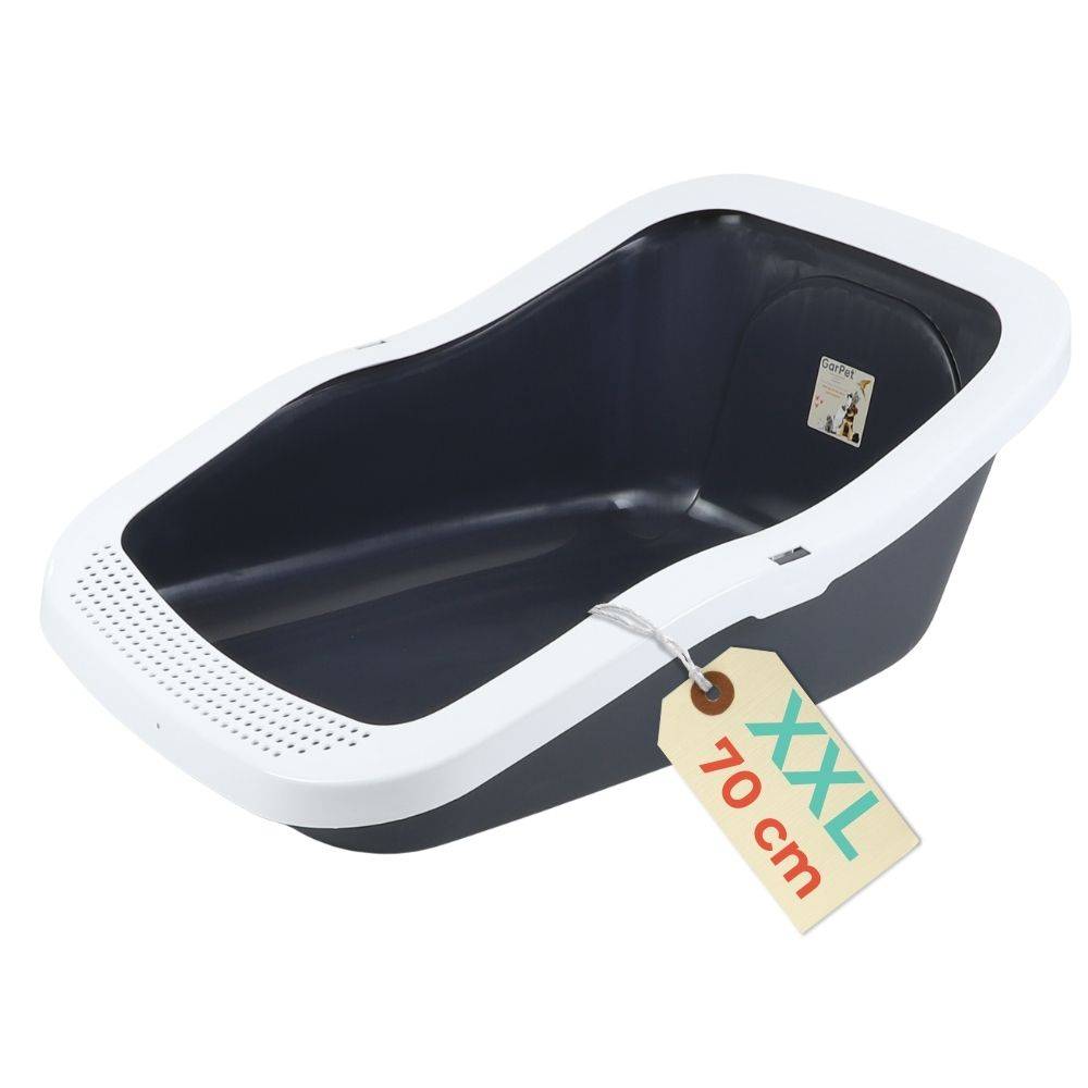 XXL Katzenklo Katzentoilette groß Großes Katzenklo 70 cm Katzen Klo offen XXL Katzenklo hoher Rand Katzenklo ohne Deckel Katzenklo XXL große Katzen