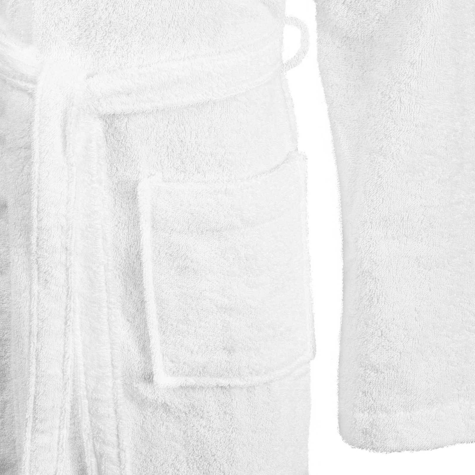 vidaXL Bademantel KINN Weiß XL Baumwolle