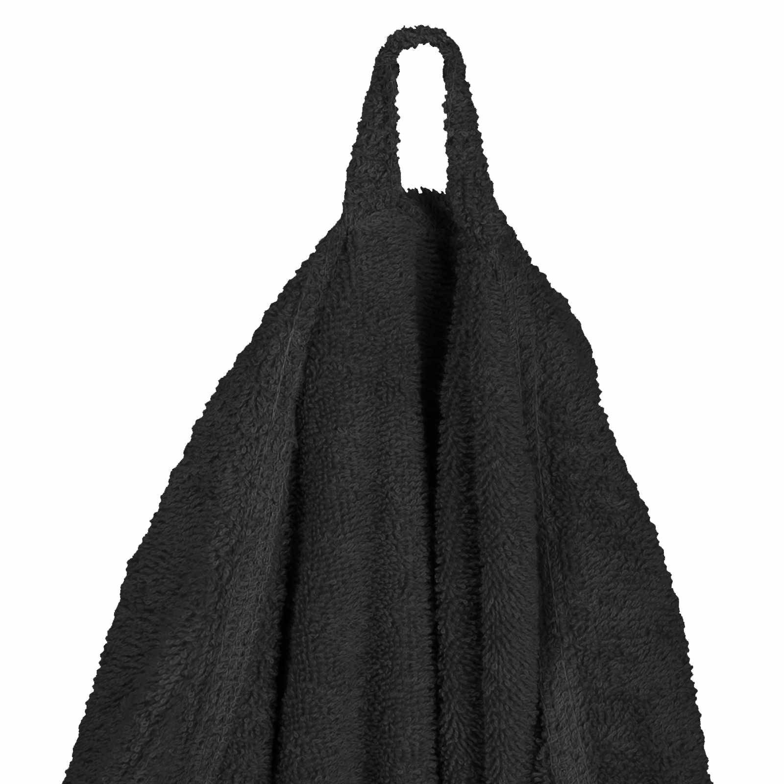 vidaXL Bademantel KINN Schwarz XXL Baumwolle